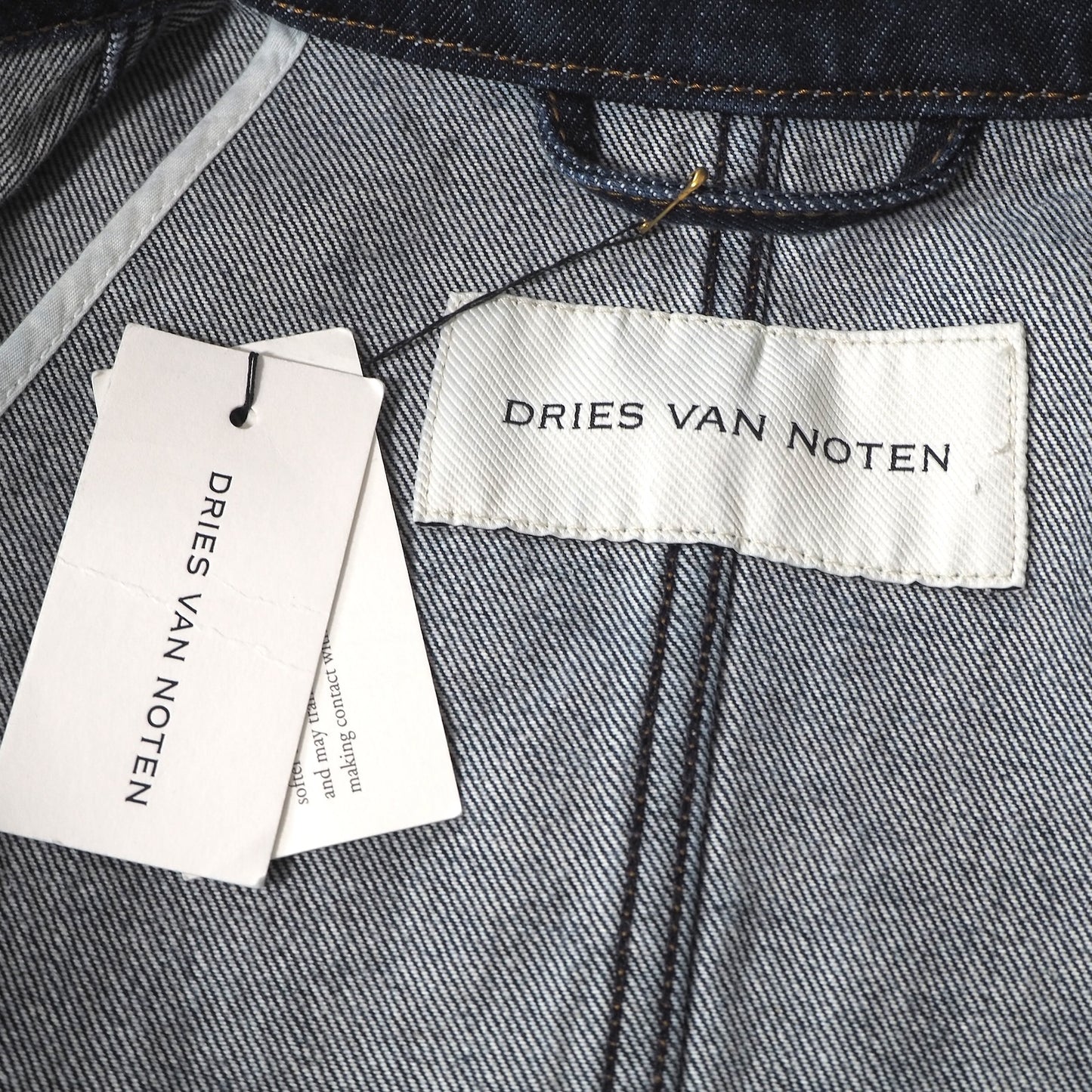 未使用 ドリスヴァンノッテン DRIES VAN NOTEN 24AW デニム ジャケット M インディゴ メンズ 正規品 6-OE042