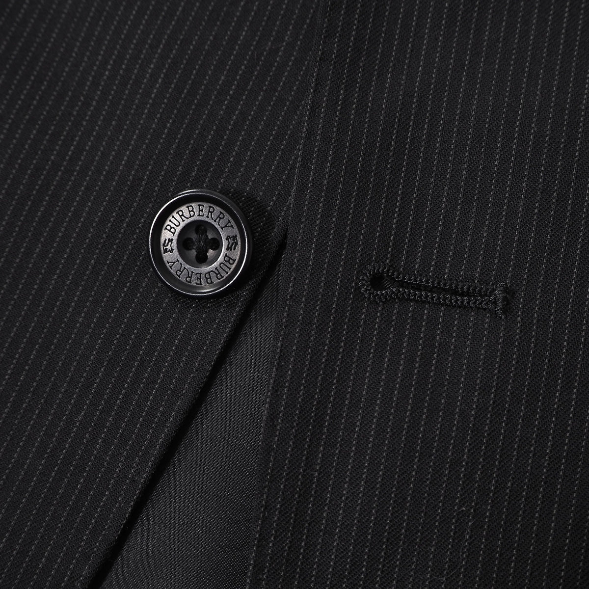 バーバリー ブラックレーベル BURBERRY BLACK LABEL ウール スーツ ジャケット パンツ 90-74-165 ダークグレー メンズ 正規品 6-OE043
