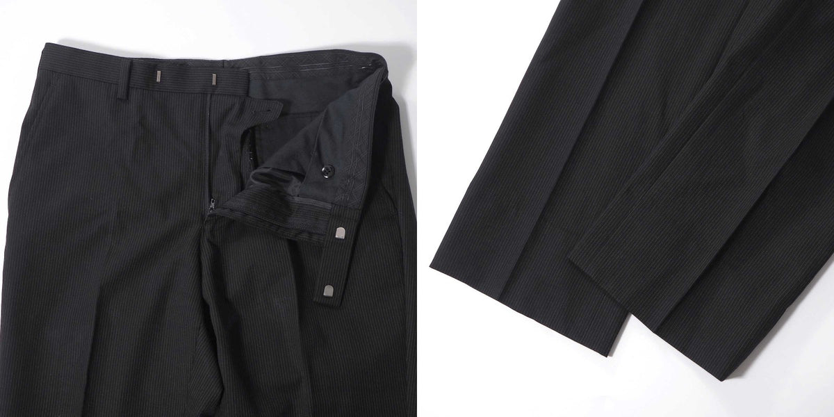バーバリー ブラックレーベル BURBERRY BLACK LABEL ウール スーツ ジャケット パンツ 90-74-165 ダークグレー メンズ 正規品 6-OE043