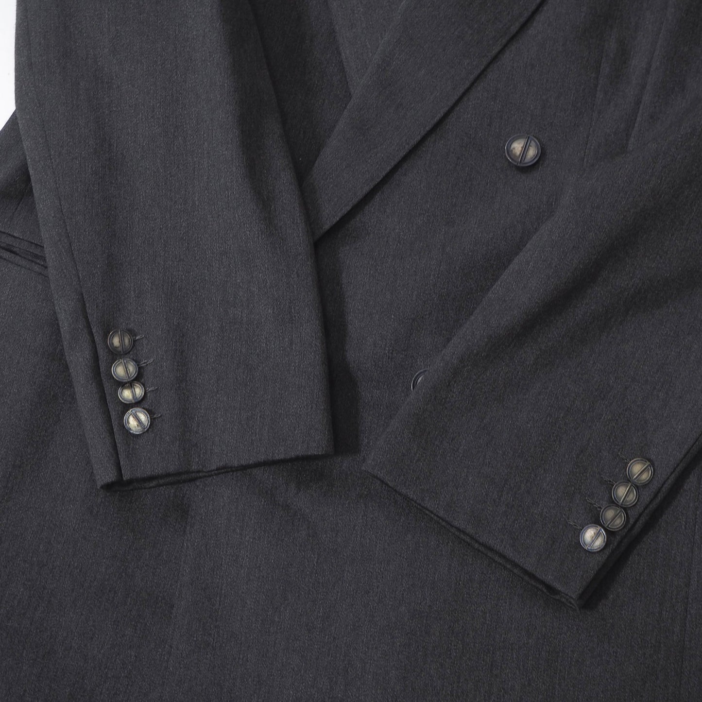 クリスチャンディオール Christian Dior MONSIEUR ヴィンテージ ダブルブレスト スーツ ジャケット パンツ 96-83-175 グレー メンズ 正規品 6-PB004