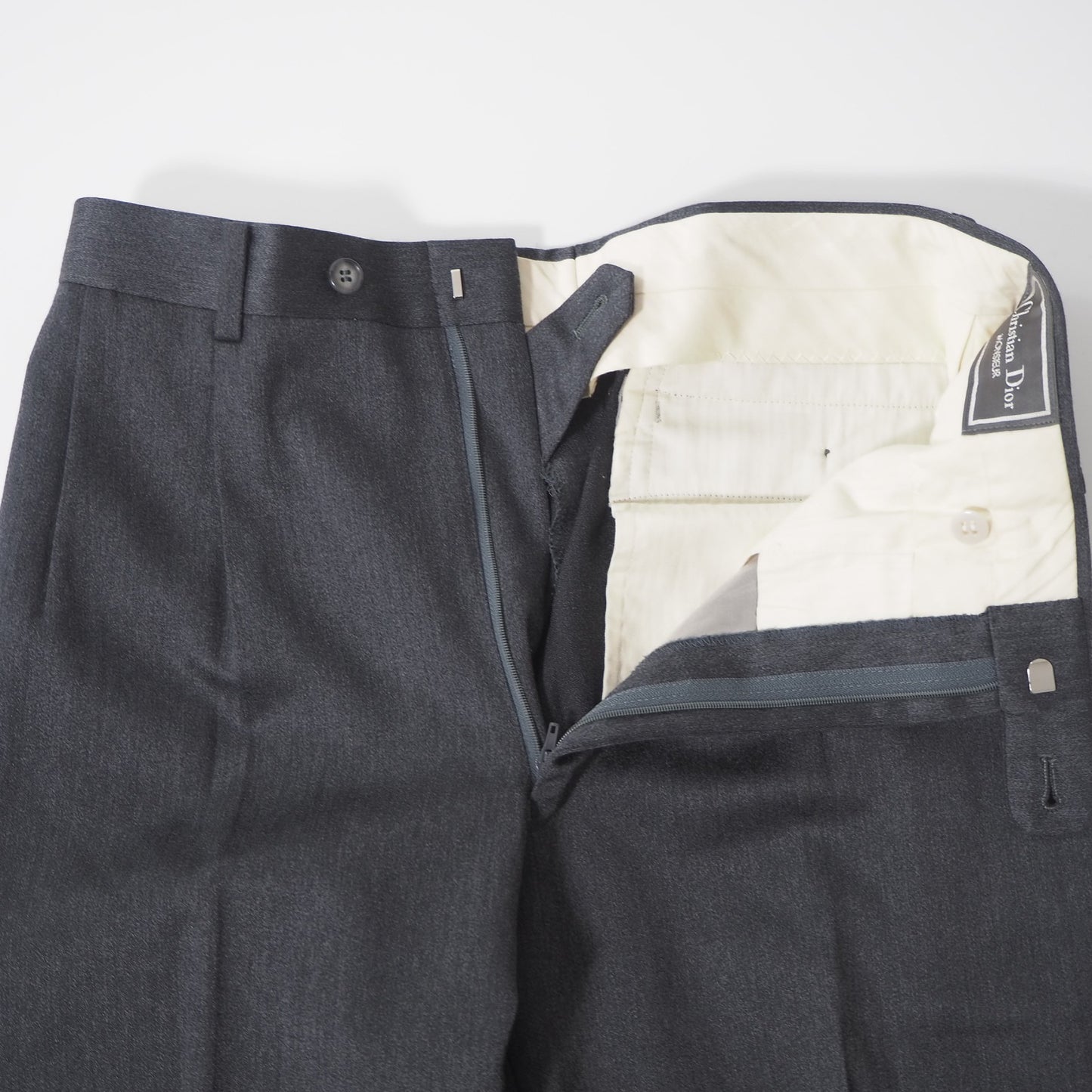 クリスチャンディオール Christian Dior MONSIEUR ヴィンテージ ダブルブレスト スーツ ジャケット パンツ 96-83-175 グレー メンズ 正規品 6-PB004