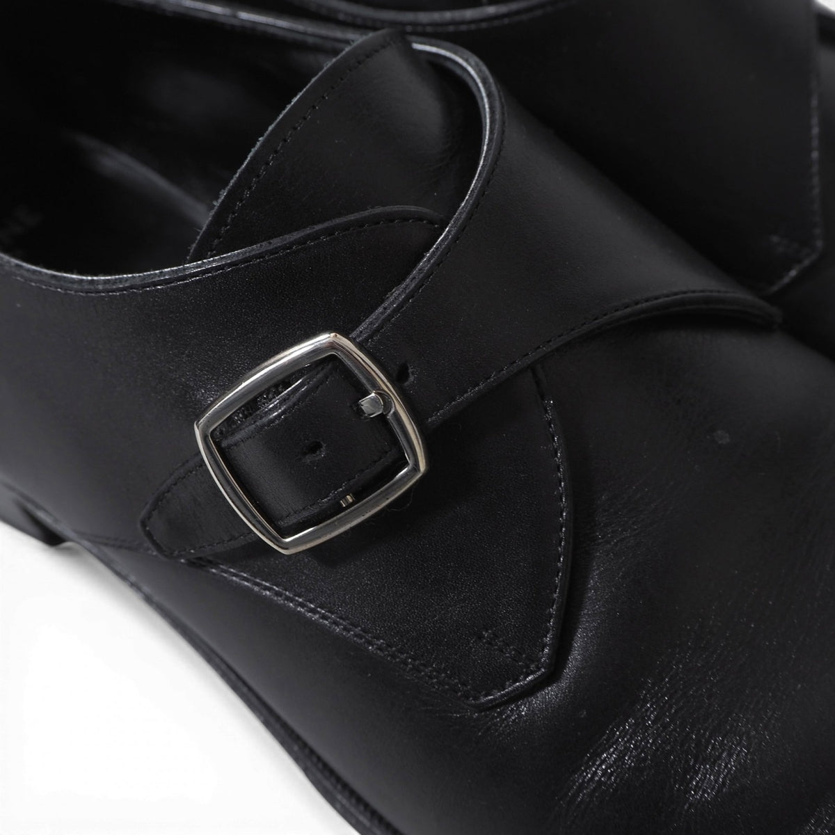 セリーヌ CELINE ジャクノ JACNO ポインテッドトゥ レザーシューズ ブラック 靴 42 メンズ 6-YA006
