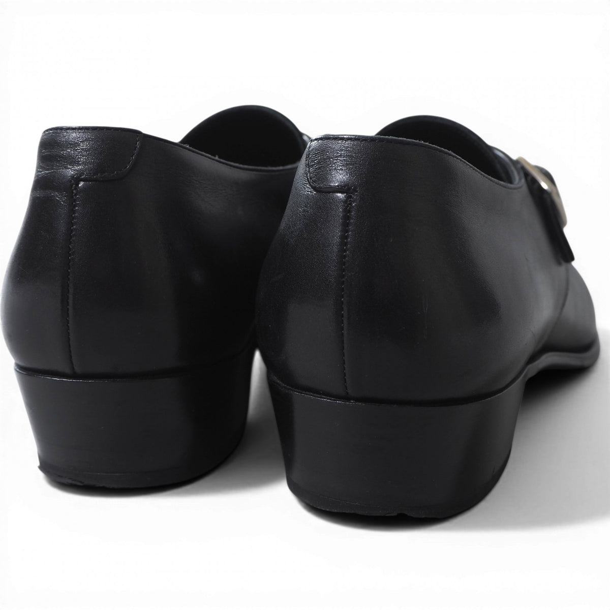 セリーヌ CELINE ジャクノ JACNO ポインテッドトゥ レザーシューズ ブラック 靴 42 メンズ 6-YA006