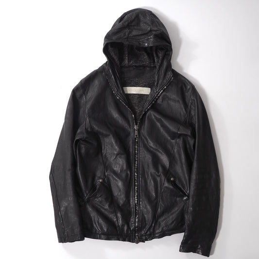 ジョルジオブラット GIORGIO BRATO レザージャケット 48 ブラック メンズ 正規品 6-YA012