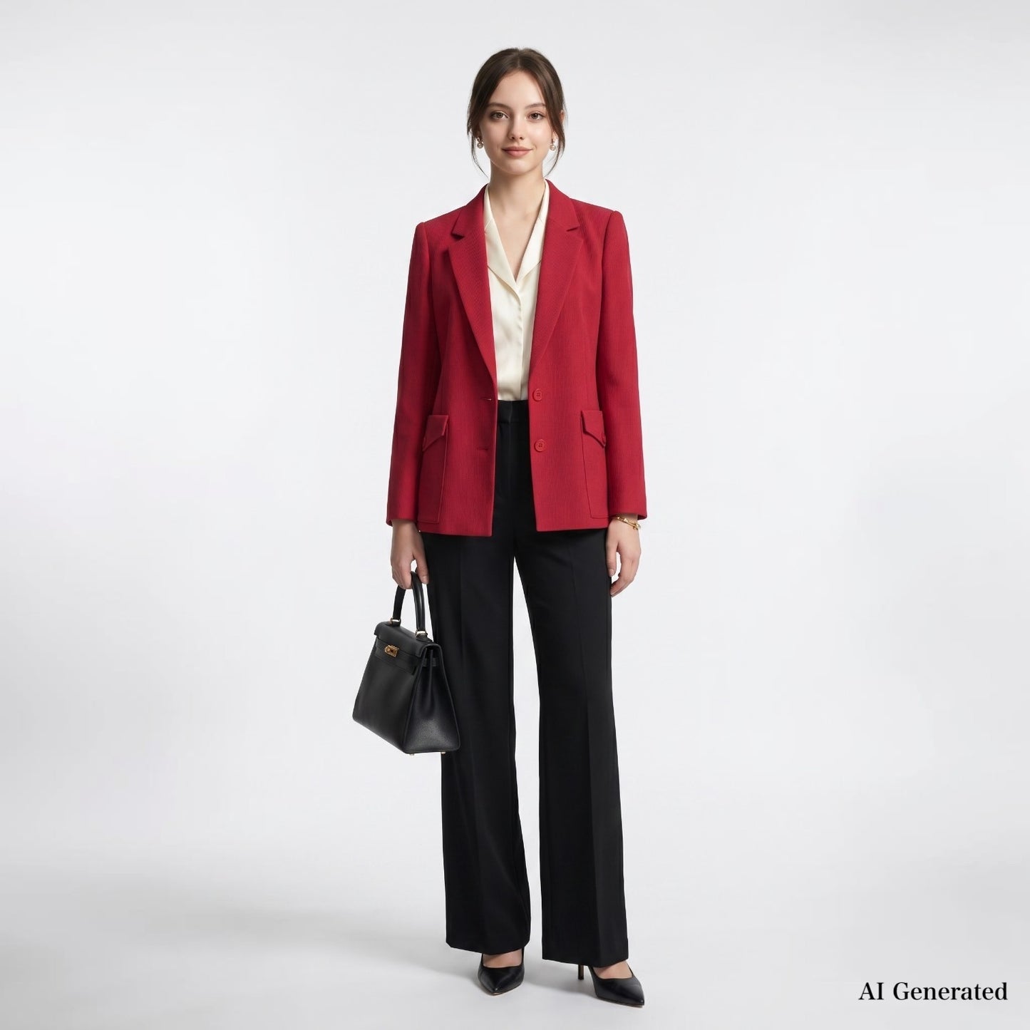美品 クリスチャンディオール Christian Dior ヴィンテージ ジャケット M レッド レディース 正規品 6-YA014