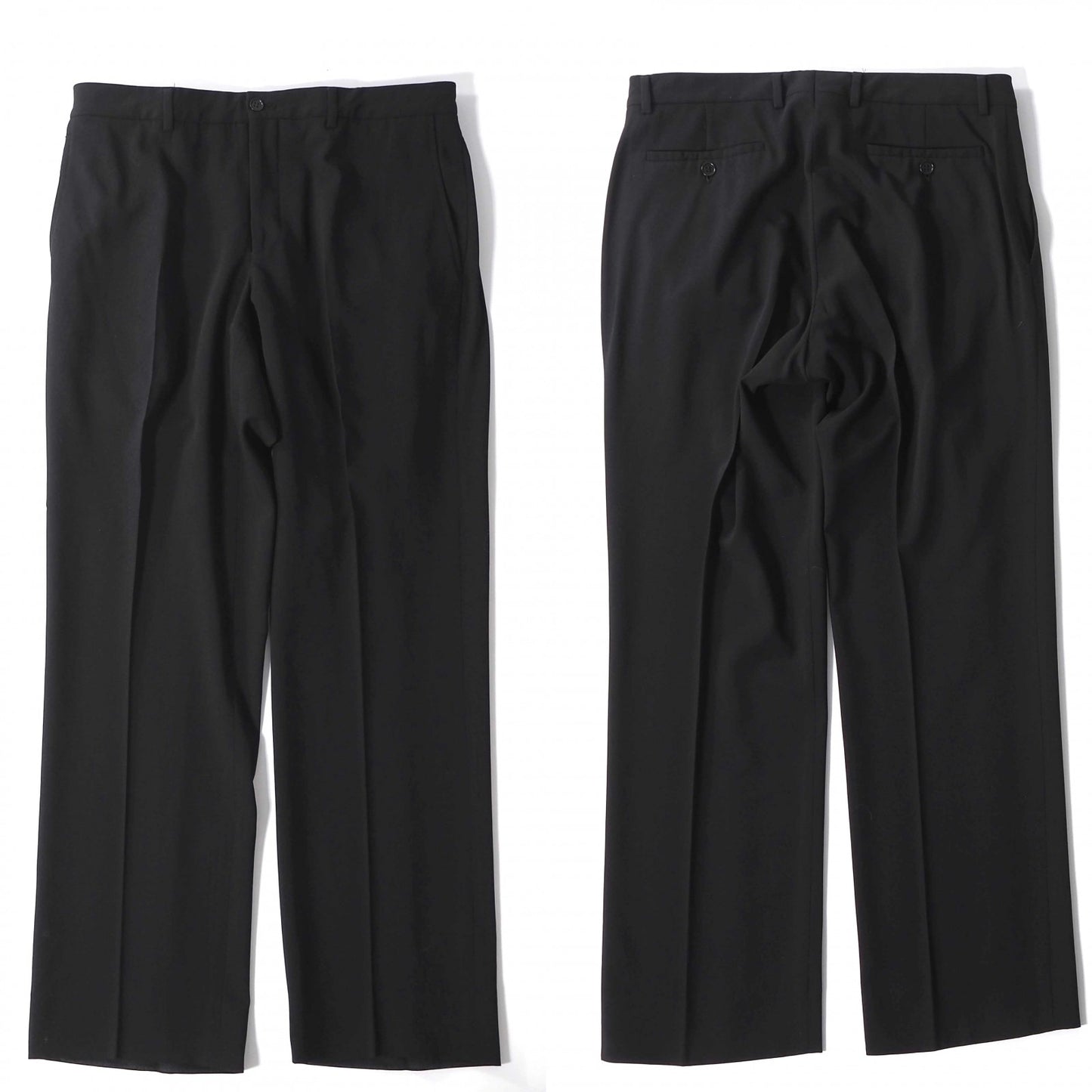 ジョルジオアルマーニ GIORGIO ARMANI イタリア製 ストレッチ スーツ ジャケット パンツ 52 ブラック メンズ 正規品 6-YA017