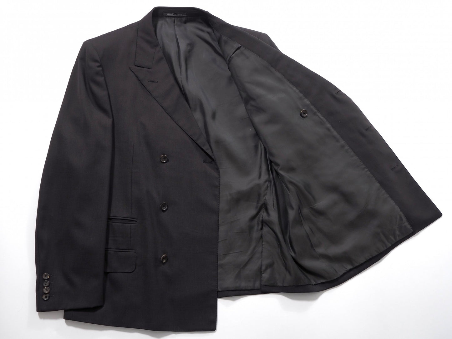 グッチ GUCCI トムフォード期 ダブルブレスト スーツ ジャケット パンツ 56 ダークブラウン メンズ 正規品 6-YA019