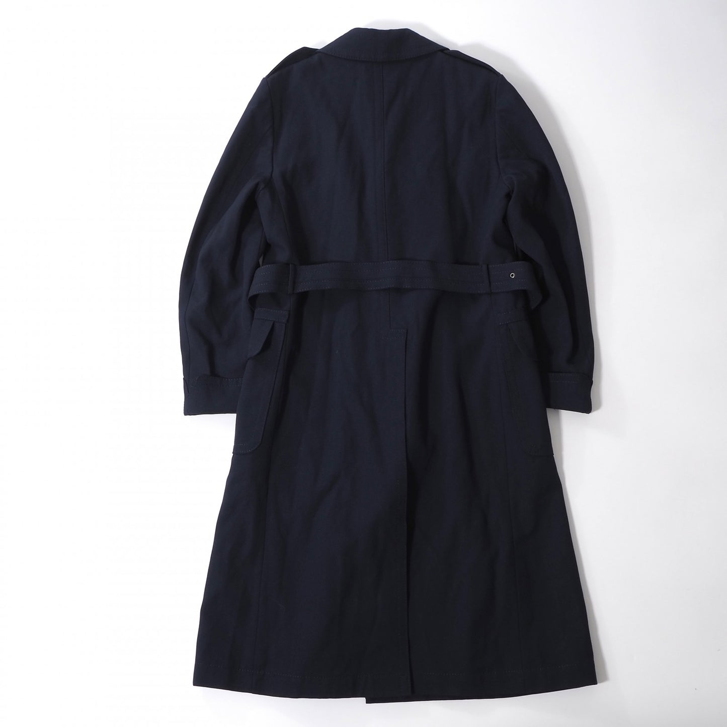 美品 イヴ・サンローラン Yves Saint Laurent ヴィンテージ トレンチコート M ネイビー メンズ 正規品 6-YB029