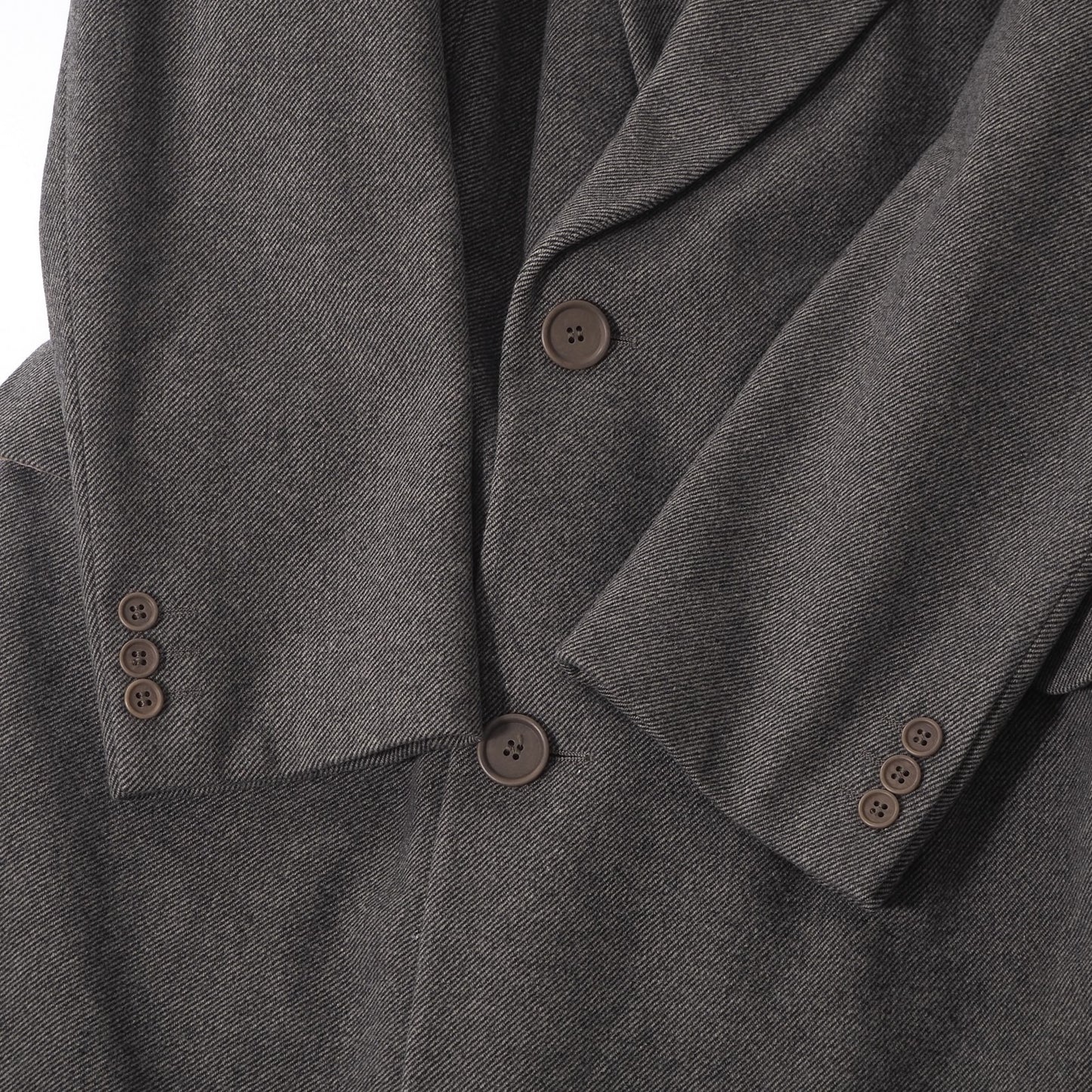 美品 ジョルジオアルマーニ GIORGIO ARMANI ヴィンテージ ダブルブレスト コート 50 グレー メンズ 正規品 6-YB033