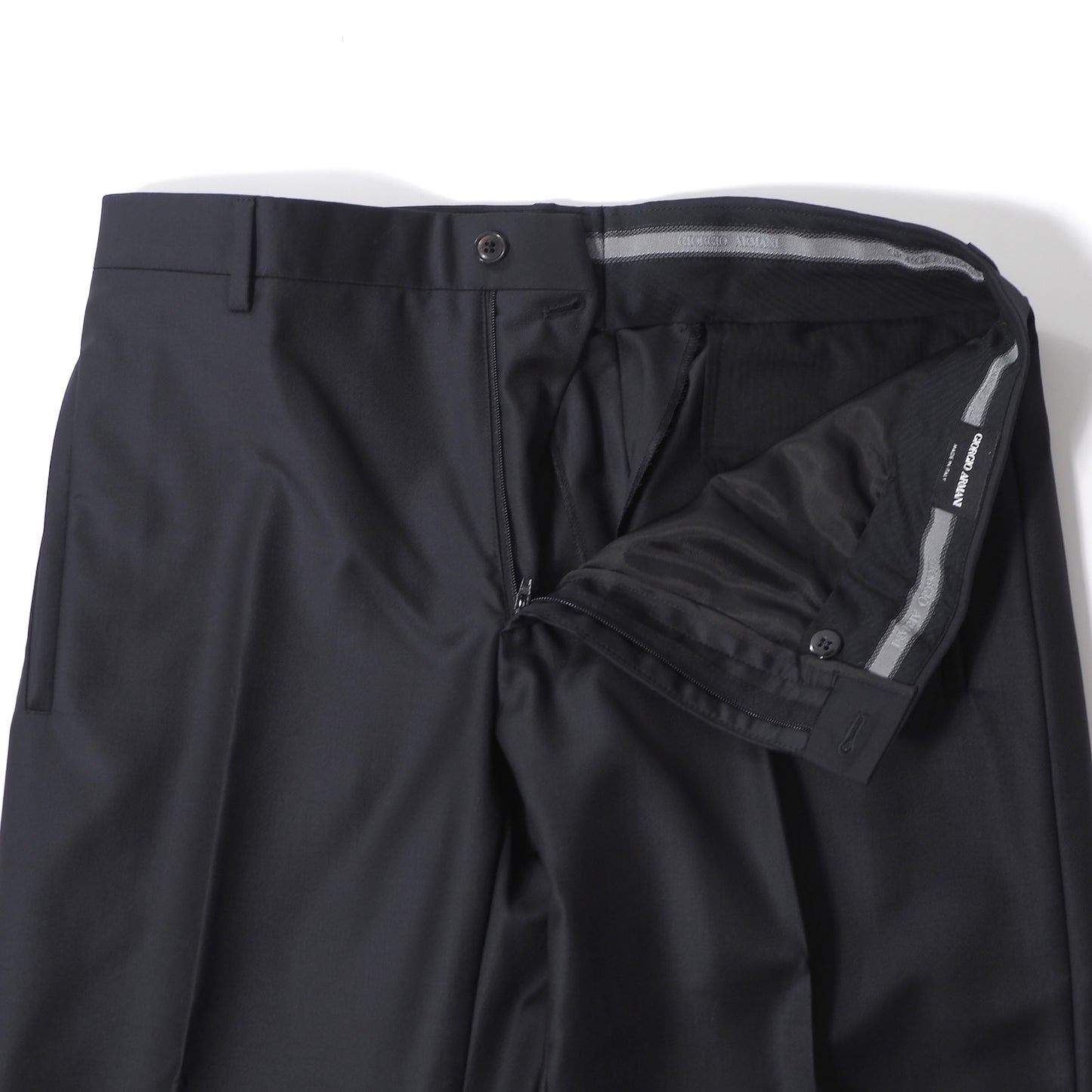 美品 ジョルジオアルマーニ GIORGIO ARMANI ヴァージンウール カシミヤ スーツ ジャケット パンツ 52 ダークネイビー メンズ 正規品 6-YB034