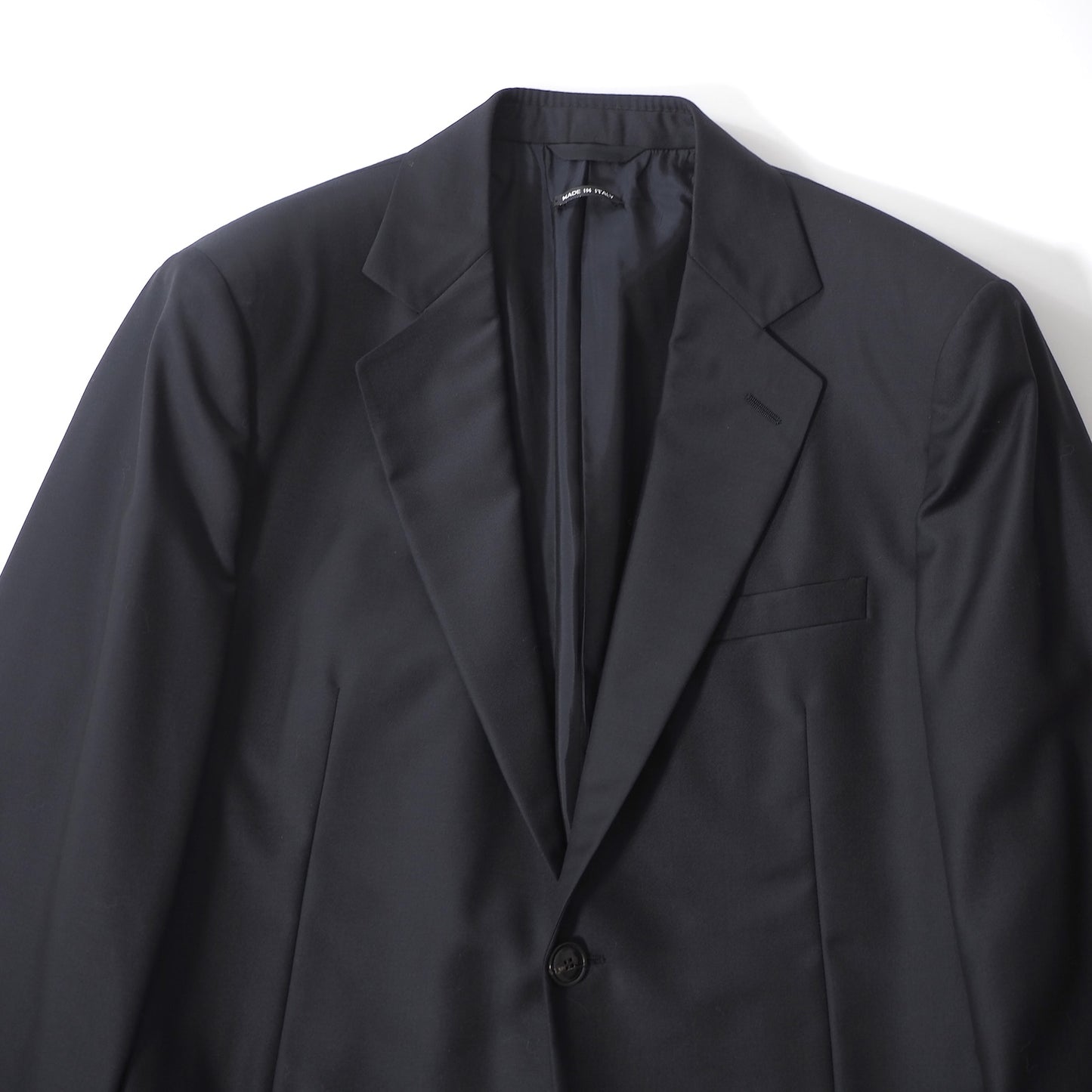 美品 ジョルジオアルマーニ GIORGIO ARMANI ヴァージンウール カシミヤ スーツ ジャケット パンツ 52 ダークネイビー メンズ 正規品 6-YB034