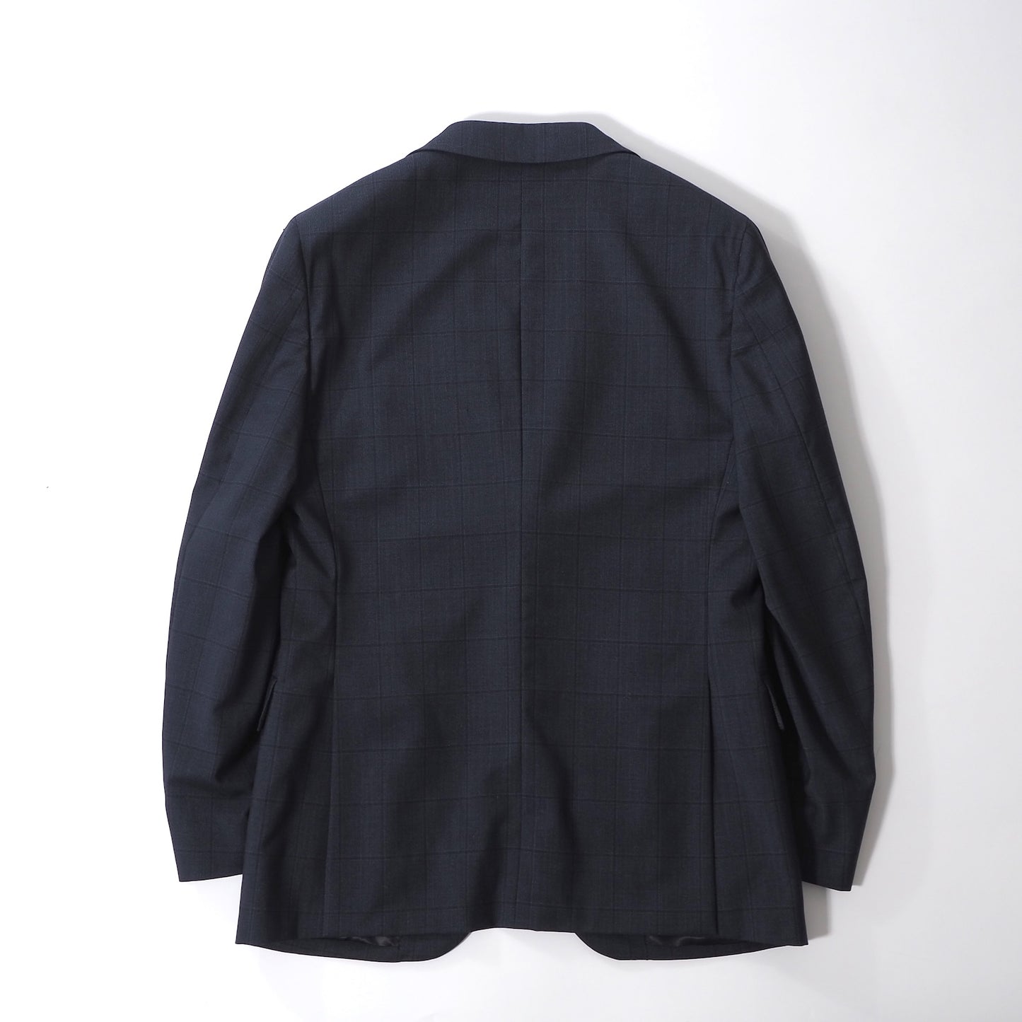 美品 ボリオリ BOGLIOLI 現行 イタリア製 ヴァージンウール アンコン スーツ ジャケット パンツ 46 ネイビー メンズ 正規品 6-YB035