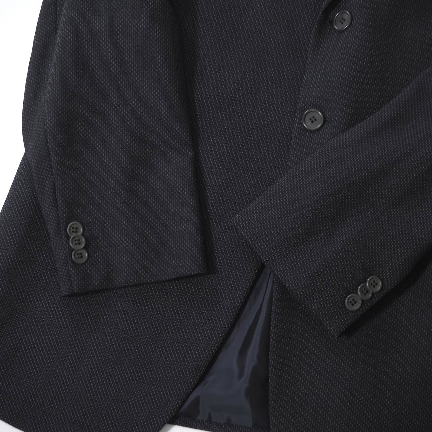 美品 ジョルジオアルマーニ GIORGIO ARMANI ストレッチ スーツ ジャケット パンツ 52 ブラック ダークグレー メンズ 正規品 6-YB043