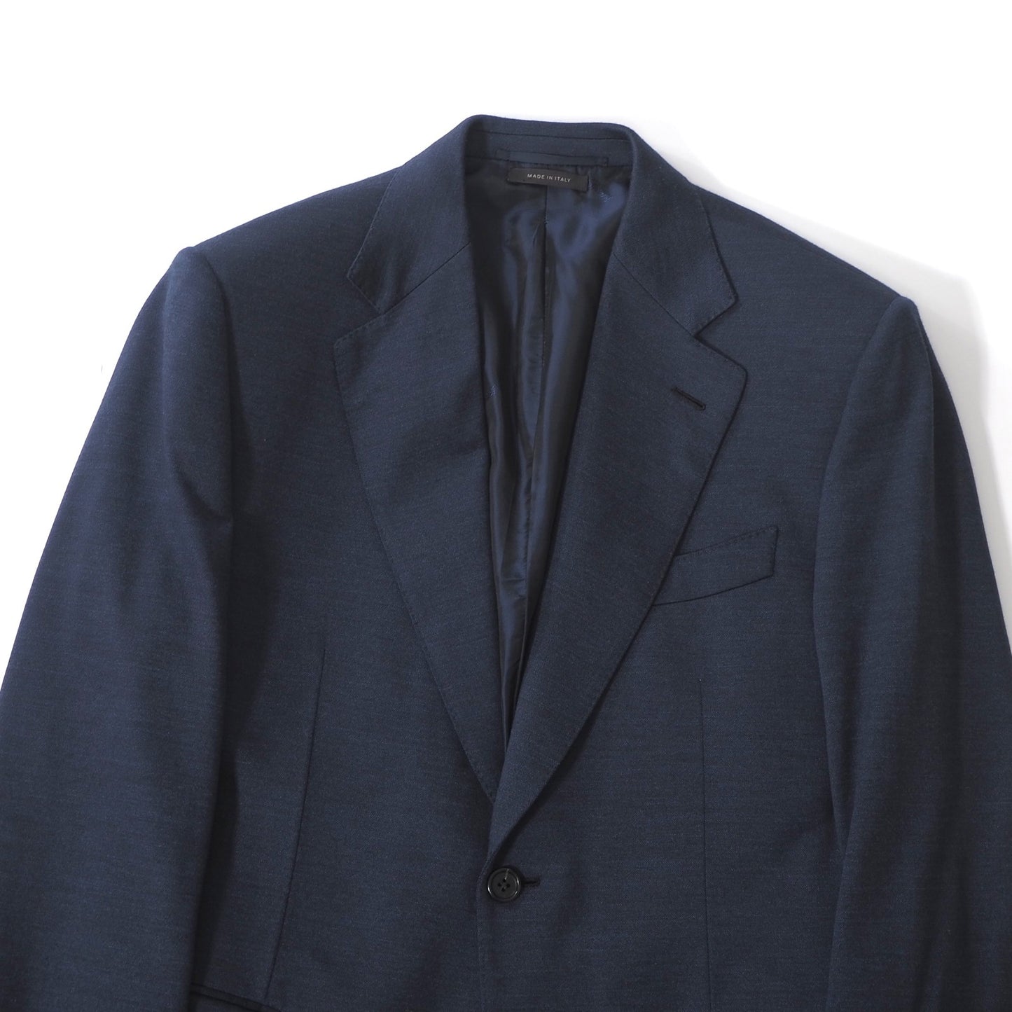 美品 ブリオーニ Brioni イタリア製 ウール ストレッチ スーツ ジャケット パンツ 50 ネイビー メンズ 正規品 6-YB044