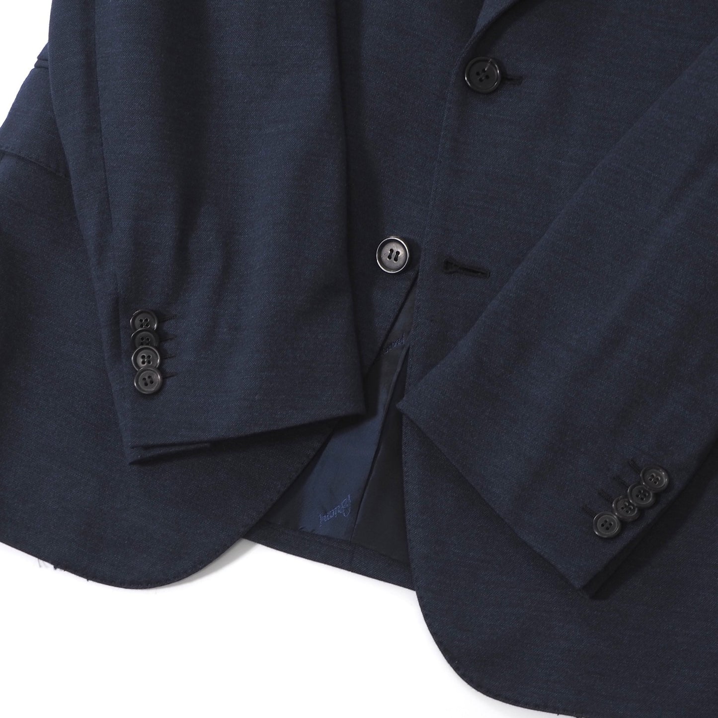 美品 ブリオーニ Brioni イタリア製 ウール ストレッチ スーツ ジャケット パンツ 50 ネイビー メンズ 正規品 6-YB044