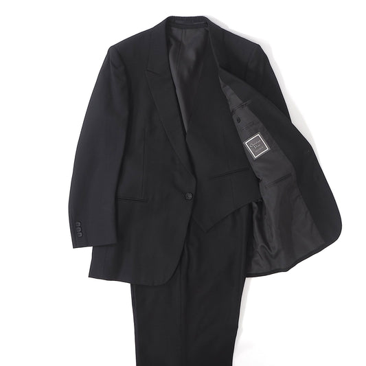 クリスチャンディオール Christian Dior MONSIEUR ヴィンテージ 3ピース スーツ 98-88-175 ブラック メンズ 正規品 6-YC001