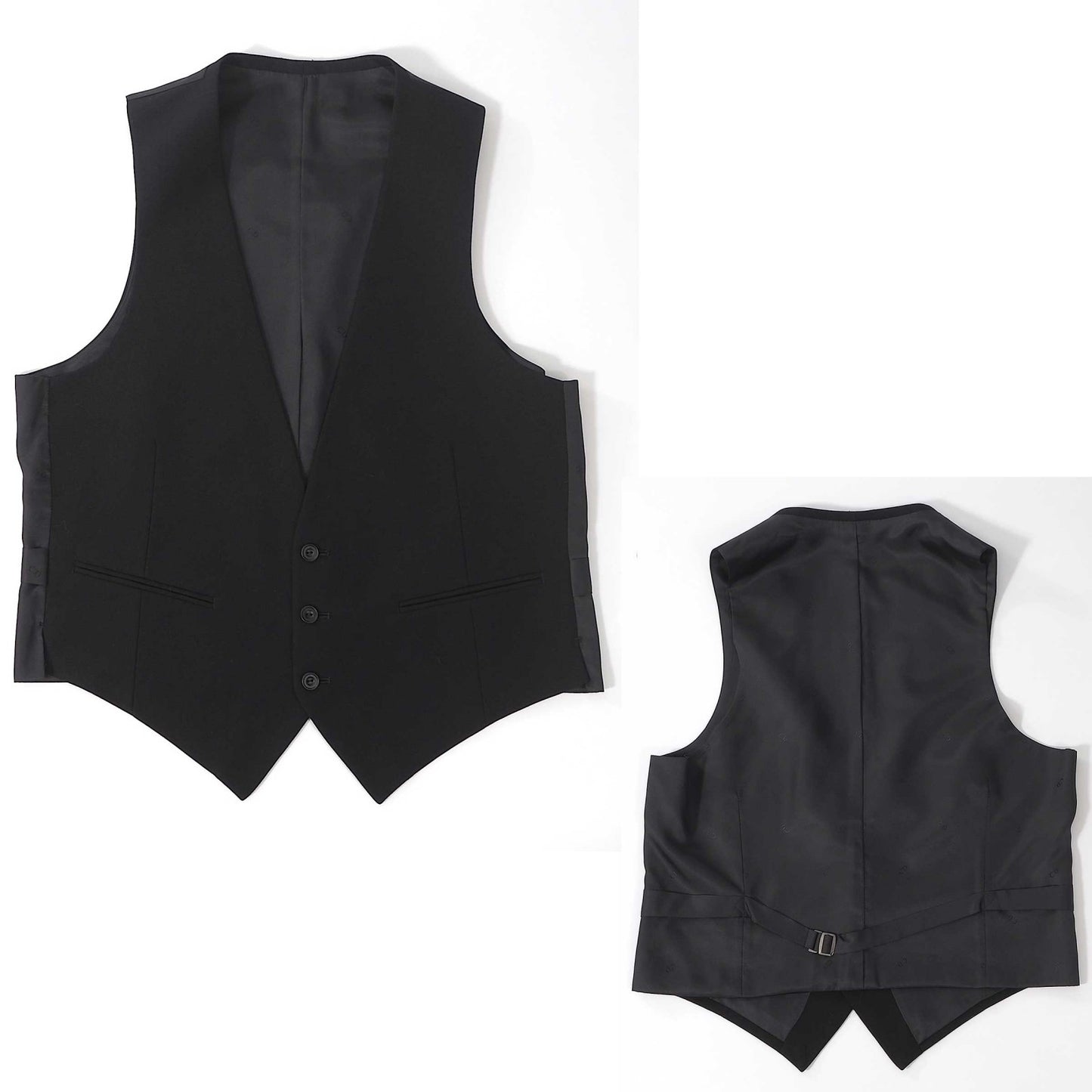 クリスチャンディオール Christian Dior MONSIEUR ヴィンテージ 3ピース スーツ 98-88-175 ブラック メンズ 正規品 6-YC001