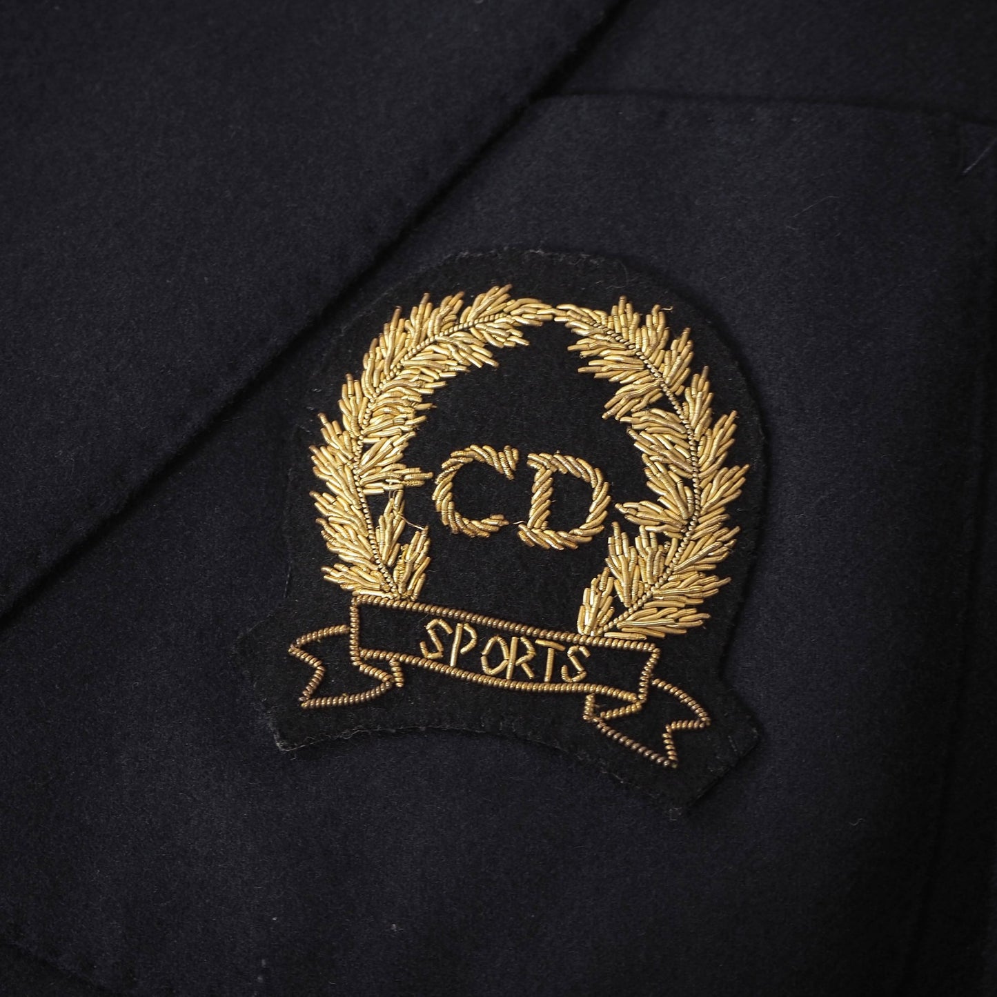 美品 クリスチャンディオール Christian Dior ヴィンテージ ダブルブレスト ジャケット ブレザー M ネイビー メンズ 正規品 6-YC002