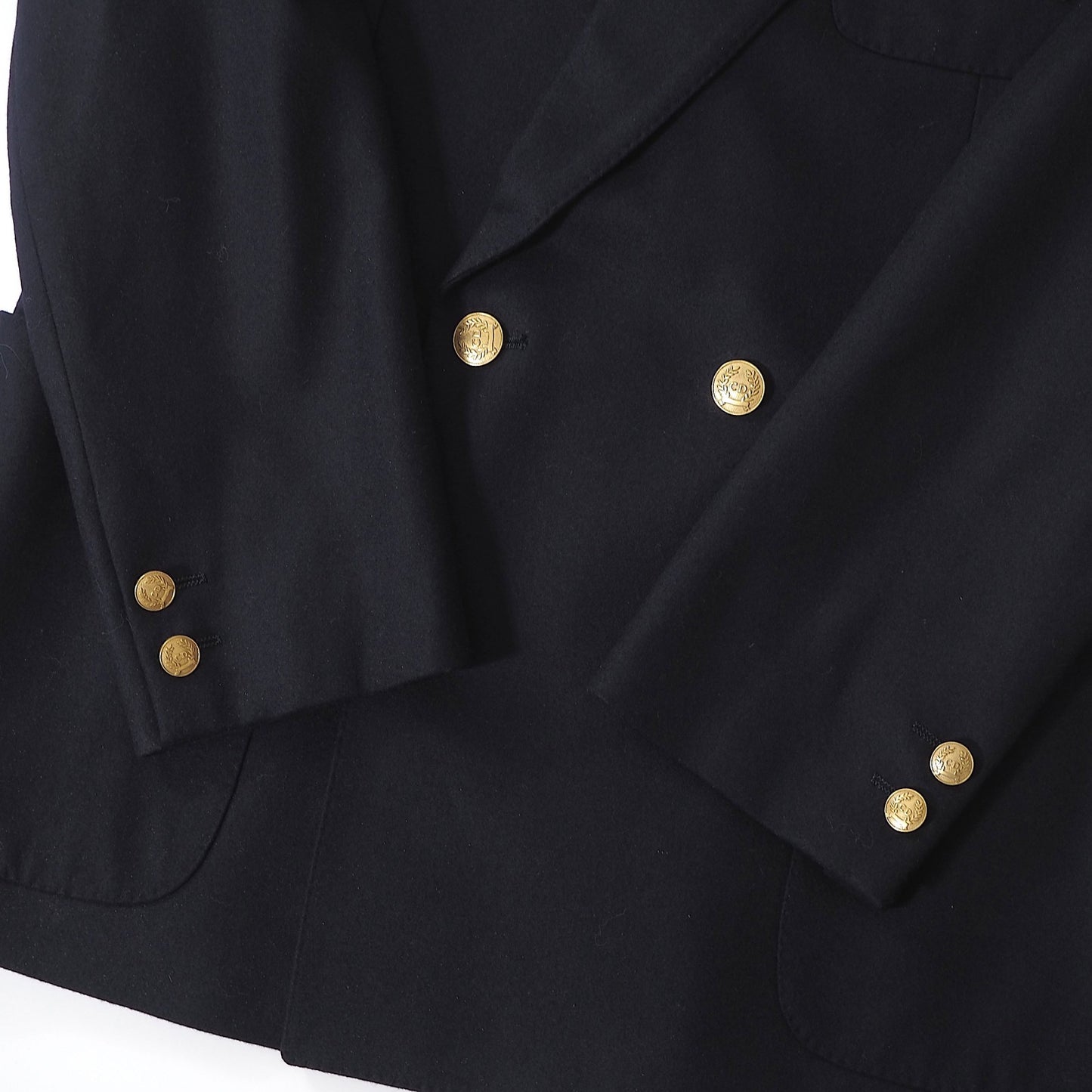 美品 クリスチャンディオール Christian Dior ヴィンテージ ダブルブレスト ジャケット ブレザー M ネイビー メンズ 正規品 6-YC002