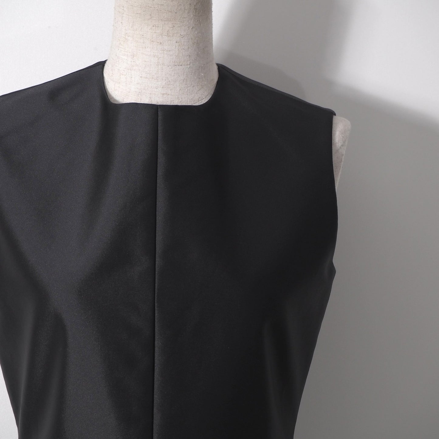 未使用 セリーヌ CELINE フィービー期 シルク混 ノースリーブ ワンピース 36 ダークグレー レディース 正規品 6-YC005