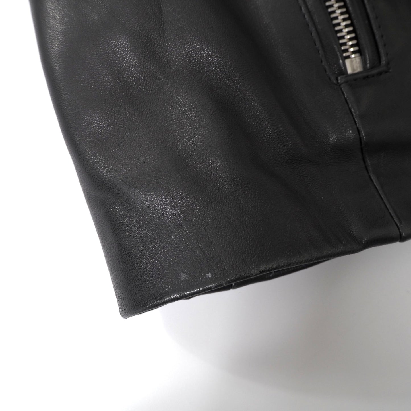 エンメティ EMMETI イタリア製 ラムレザー ライダース ジャケット 46 ブラック メンズ 正規品 6-YC006