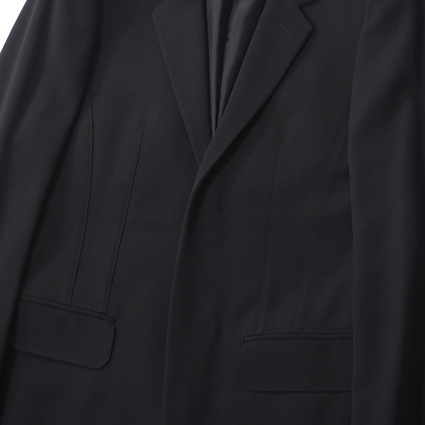 美品 ジョルジオアルマーニ GIORGIO ARMANI 黒タグ ストレッチ ドレススーツ 46 ブラック メンズ 正規品 6-YD048