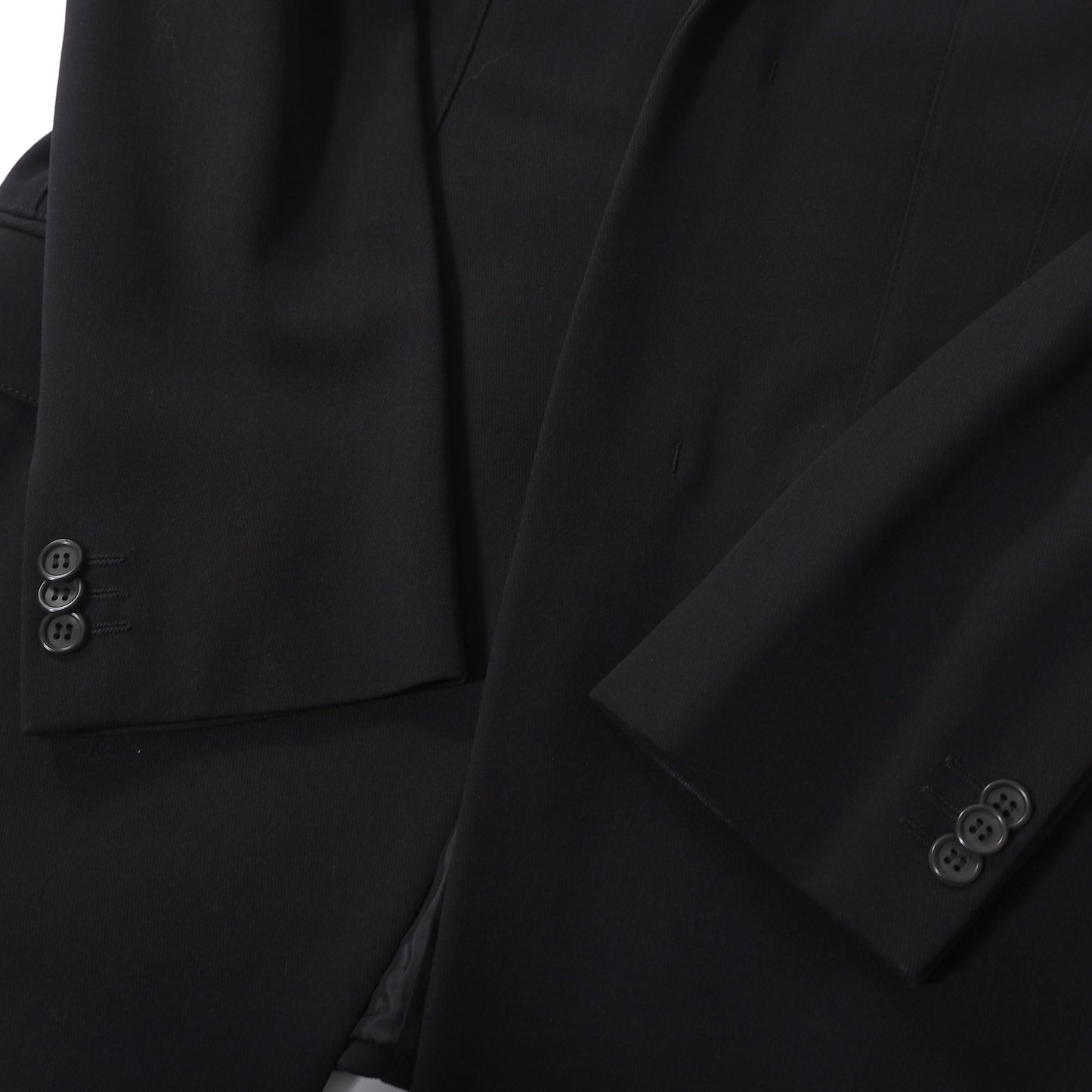 美品 ジョルジオアルマーニ GIORGIO ARMANI 黒タグ ストレッチ ドレススーツ 46 ブラック メンズ 正規品 6-YD048