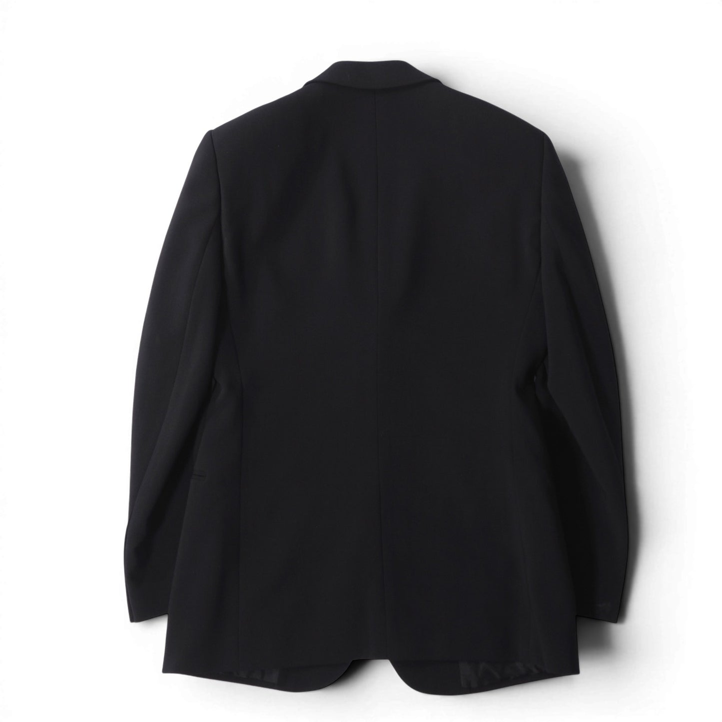 美品 ジョルジオアルマーニ GIORGIO ARMANI 黒タグ ストレッチ スーツ ジャケット パンツ 46 ブラック メンズ 正規品 6-YD049