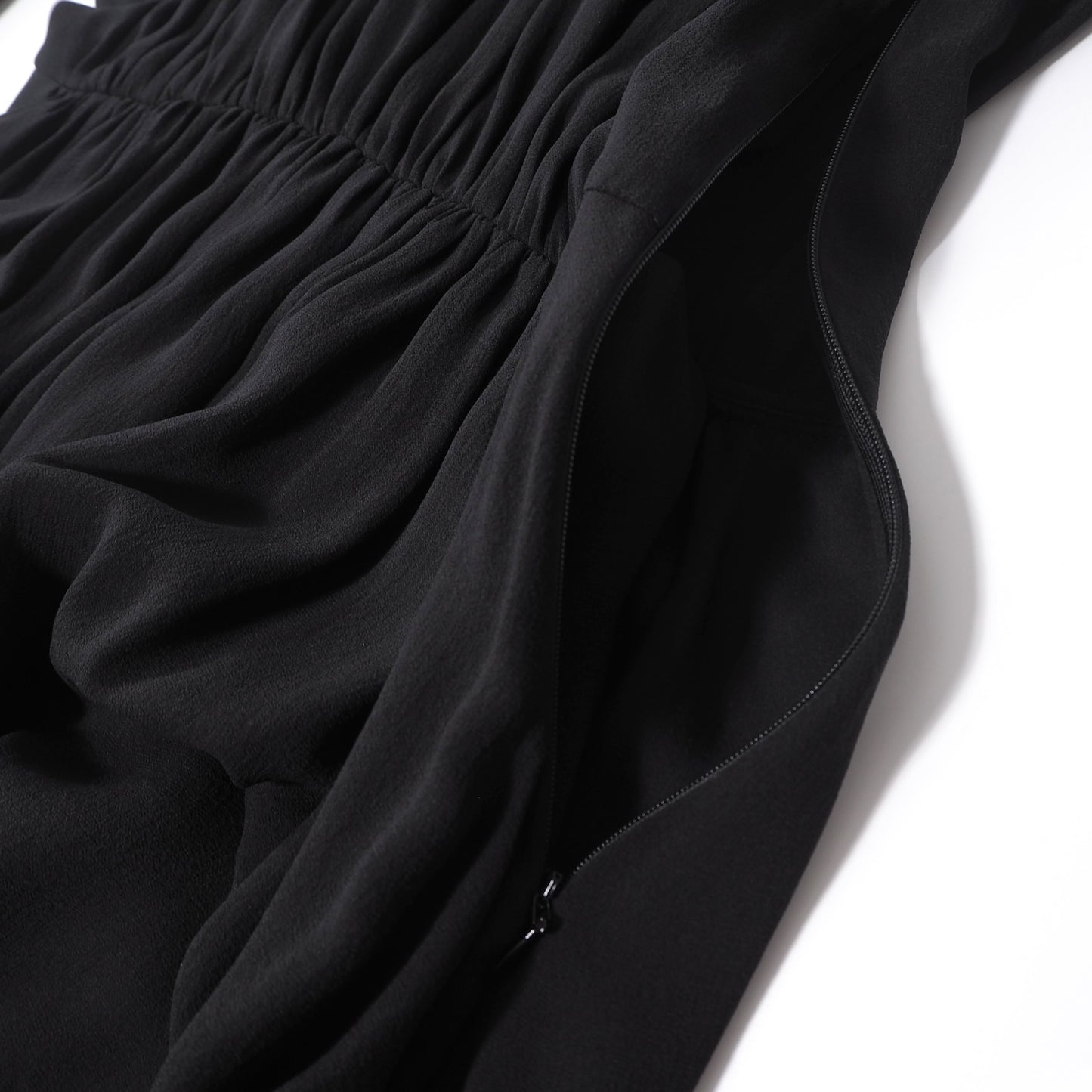 セリーヌ CELINE エディ期 シルク シアー ワンピース 34 ブラック レディース 正規品 6-YD055