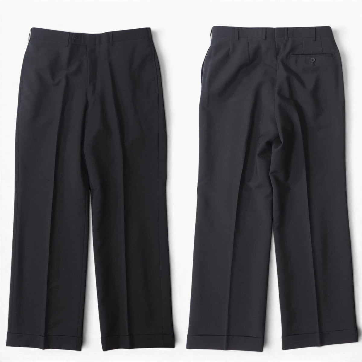 美品 クリスチャンディオール Christian Dior MONSIEUR ヴィンテージ ダブルブレスト スーツ ジャケット パンツ 94-82-175 ブラック メンズ 正規品 6-YD058