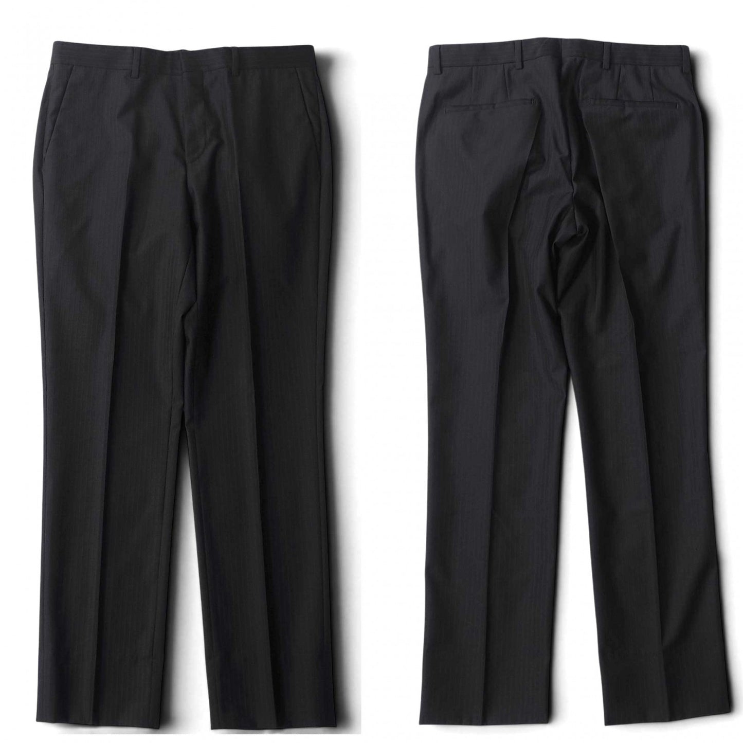 未使用 ジバンシー GIVENCHY ジバンシィ ティッシ期 スーツ ジャケット スラックス 46 ブラック シャドーストライプ メンズ 正規品 6-YD059