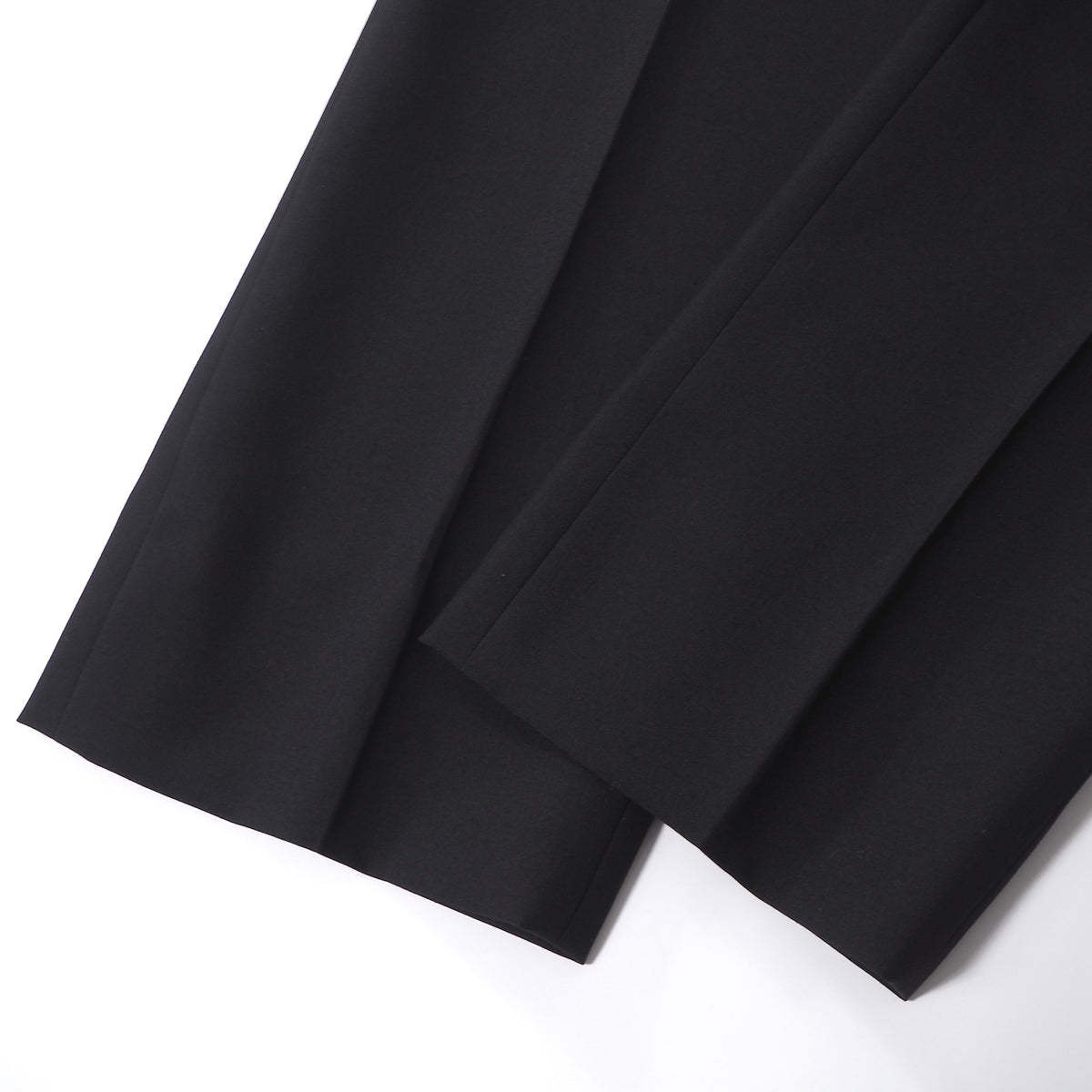 美品 サンローランパリ SAINT LAUENT PARIS ウール ワイドパンツ スラックス 50 ブラック メンズ 正規品 6-YD060