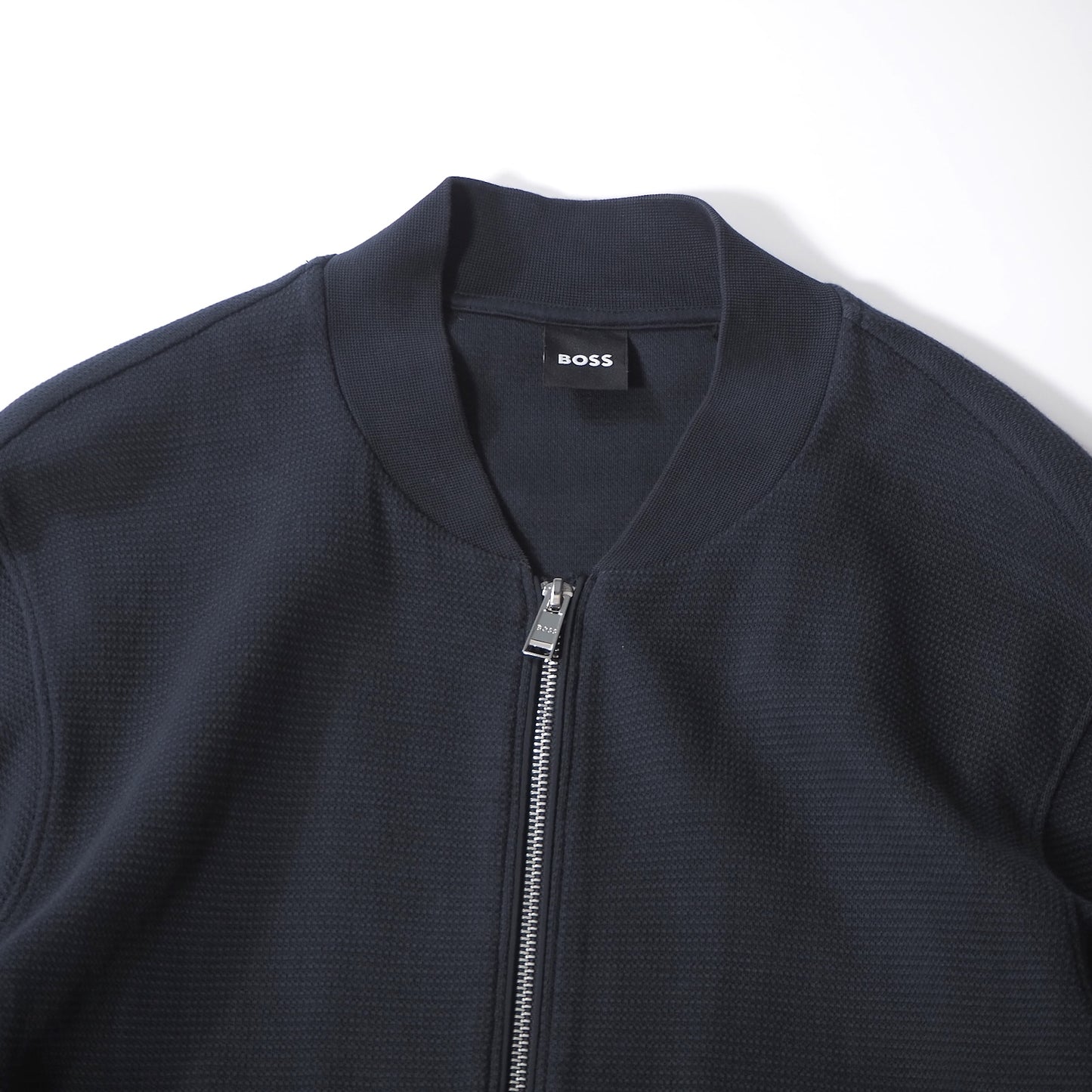 ヒューゴボス HUGO BOSS 現行 ジップアップ ジャケット ブルゾン L ネイビー メンズ 正規品 6-YE063