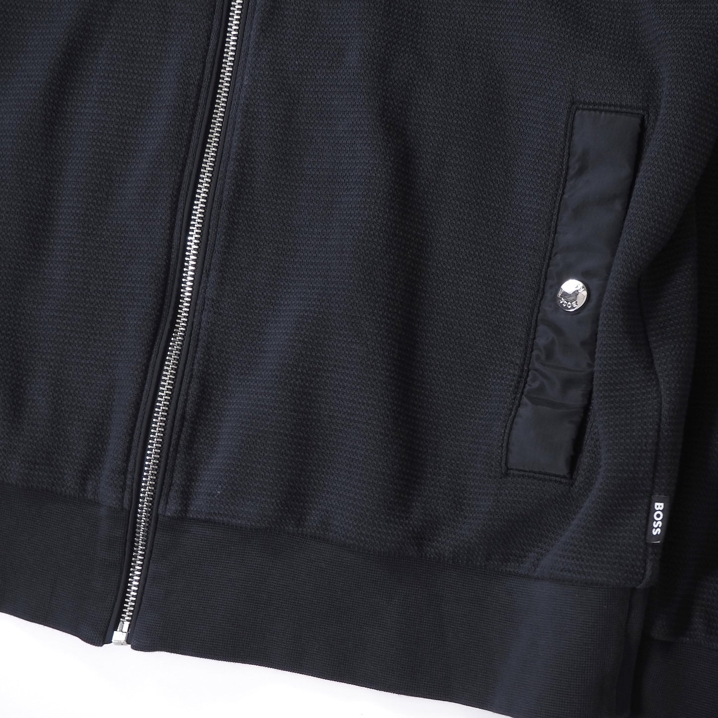 ヒューゴボス HUGO BOSS 現行 ジップアップ ジャケット ブルゾン L ネイビー メンズ 正規品 6-YE063