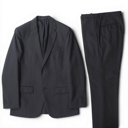 美品 ジルサンダー JIL SANDER ウール イタリア製 スーツ ジャケット パンツ 46 ダークグレー メンズ 正規品 6-YE064