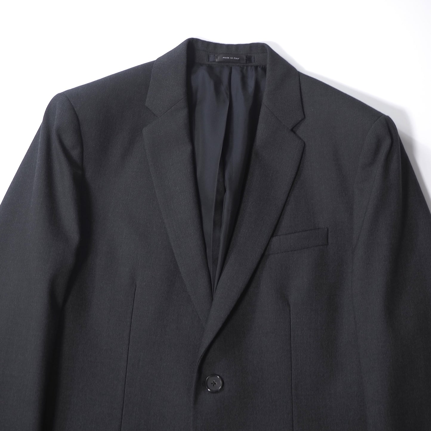 美品 ジルサンダー JIL SANDER ウール イタリア製 スーツ ジャケット パンツ 46 ダークグレー メンズ 正規品 6-YE064
