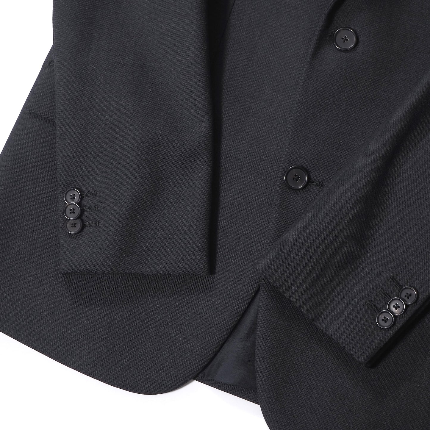 美品 ジルサンダー JIL SANDER ウール イタリア製 スーツ ジャケット パンツ 46 ダークグレー メンズ 正規品 6-YE064