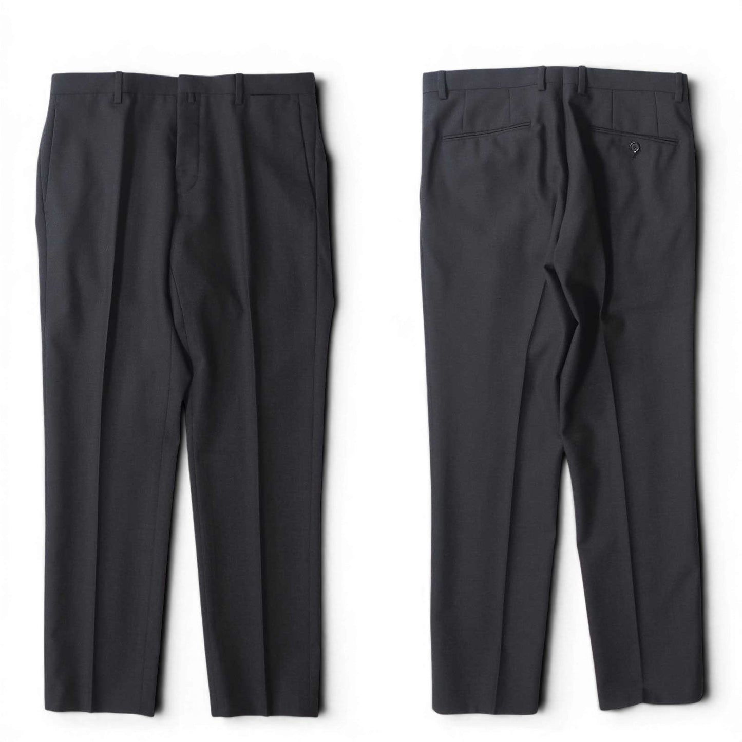 美品 ジルサンダー JIL SANDER ウール イタリア製 スーツ ジャケット パンツ 46 ダークグレー メンズ 正規品 6-YE064