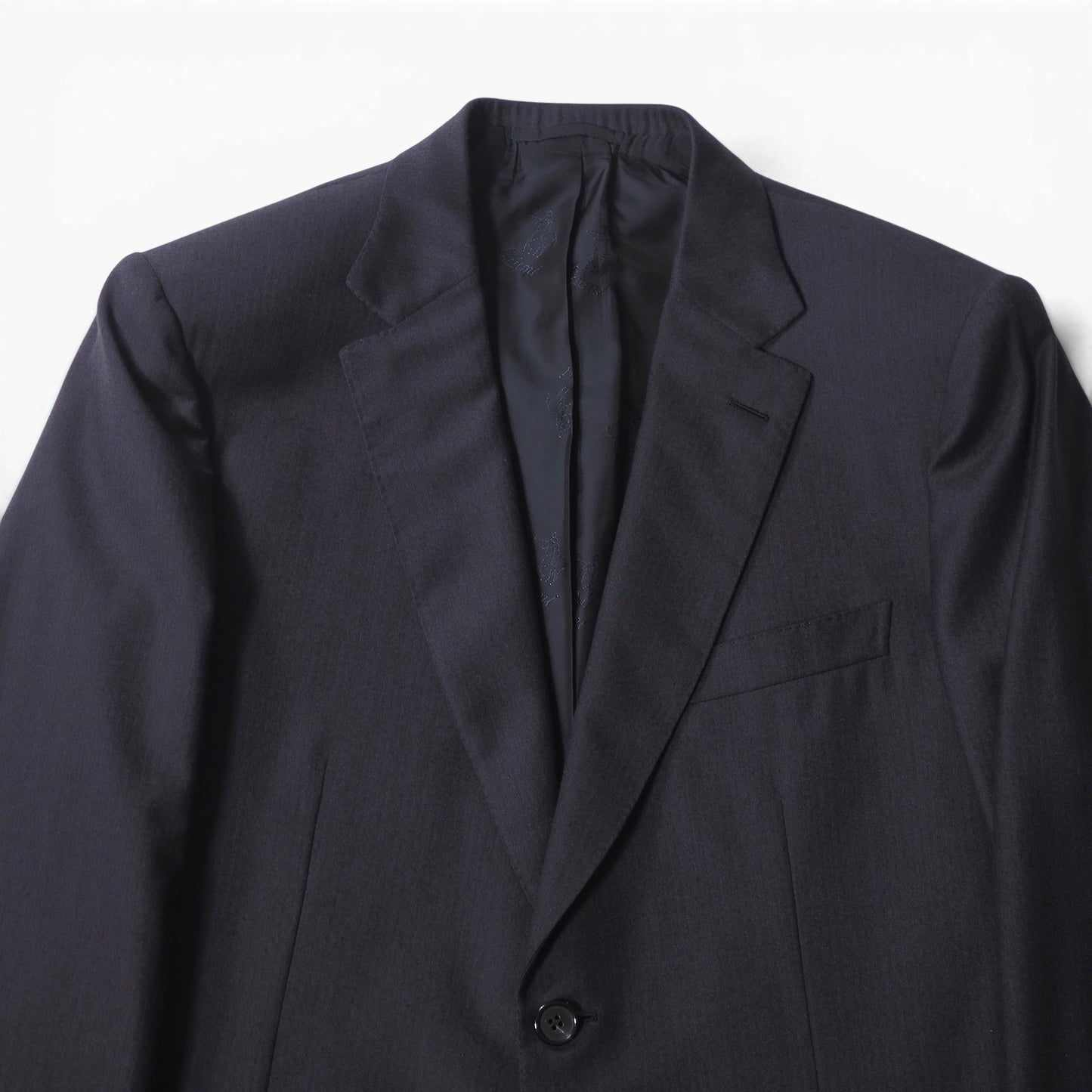 ブリオーニ Brioni イタリア製 Super150's ウール スーツ ジャケット パンツ 52 ネイビー メンズ 正規品 6-YE066