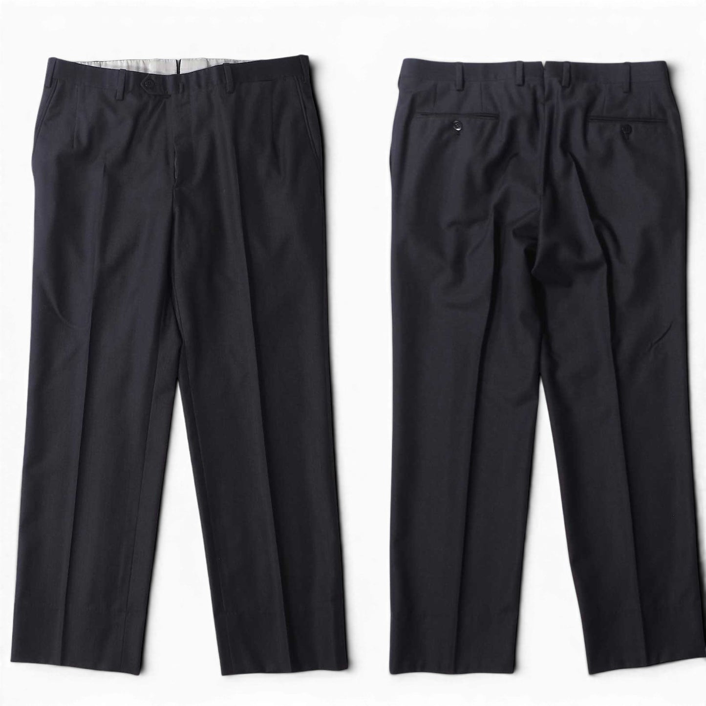 ブリオーニ Brioni イタリア製 Super150's ウール スーツ ジャケット パンツ 52 ネイビー メンズ 正規品 6-YE066