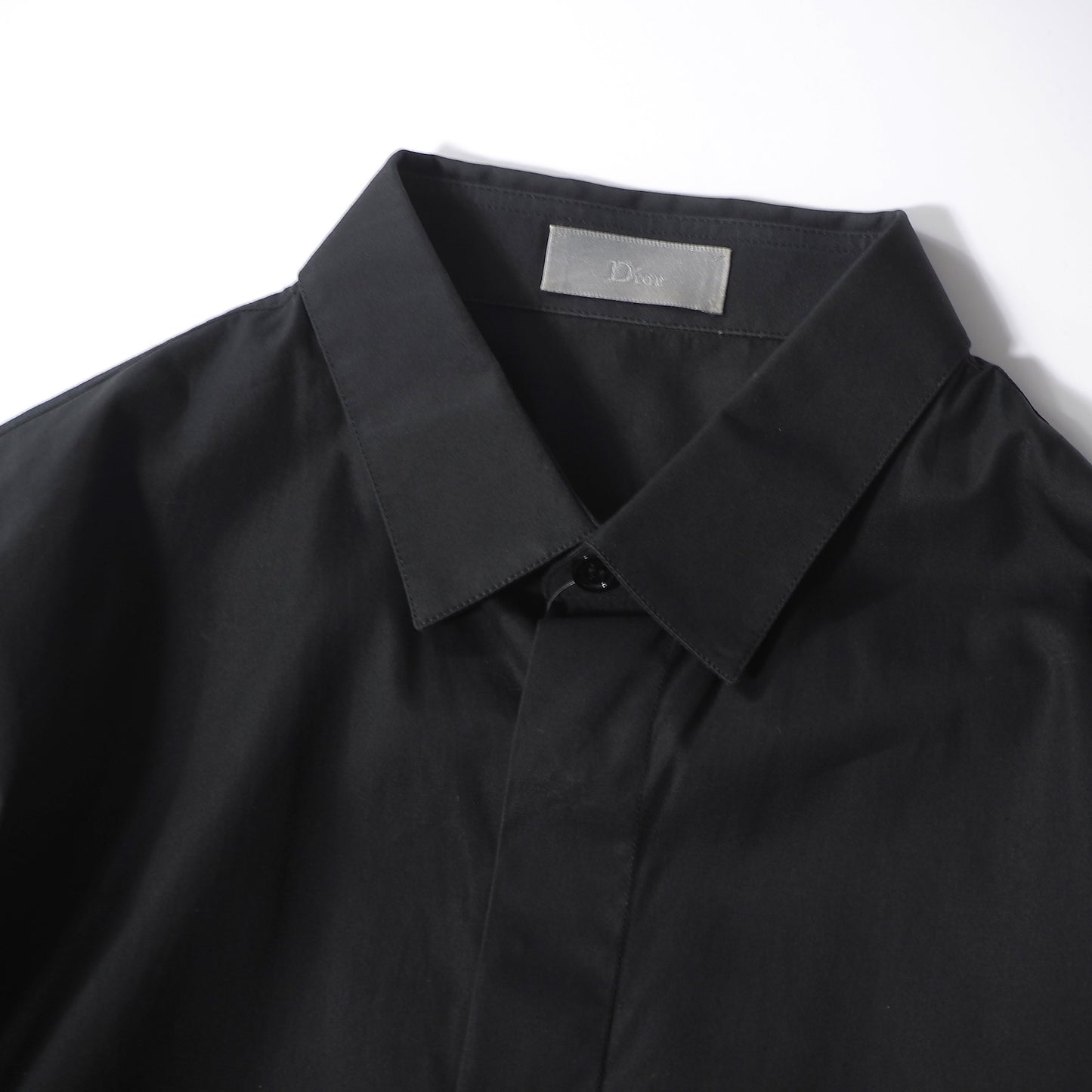 ディオールオム DIOR HOMME Bee刺繍 長袖 シャツ 37 ブラック メンズ 正規品 6-YE067