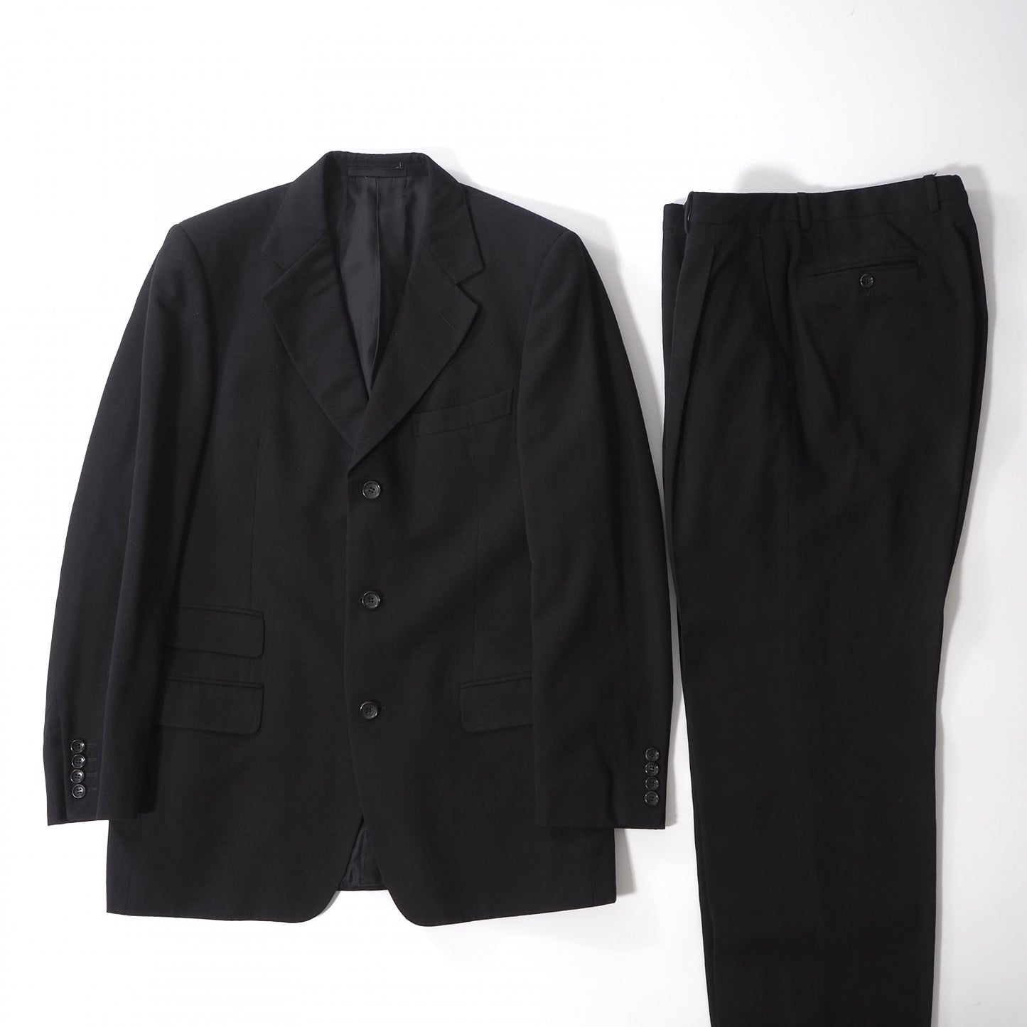 グッチ GUCCI トムフォード期 ウール スーツ ジャケット パンツ 50 ブラック メンズ 正規品 6-ZA004