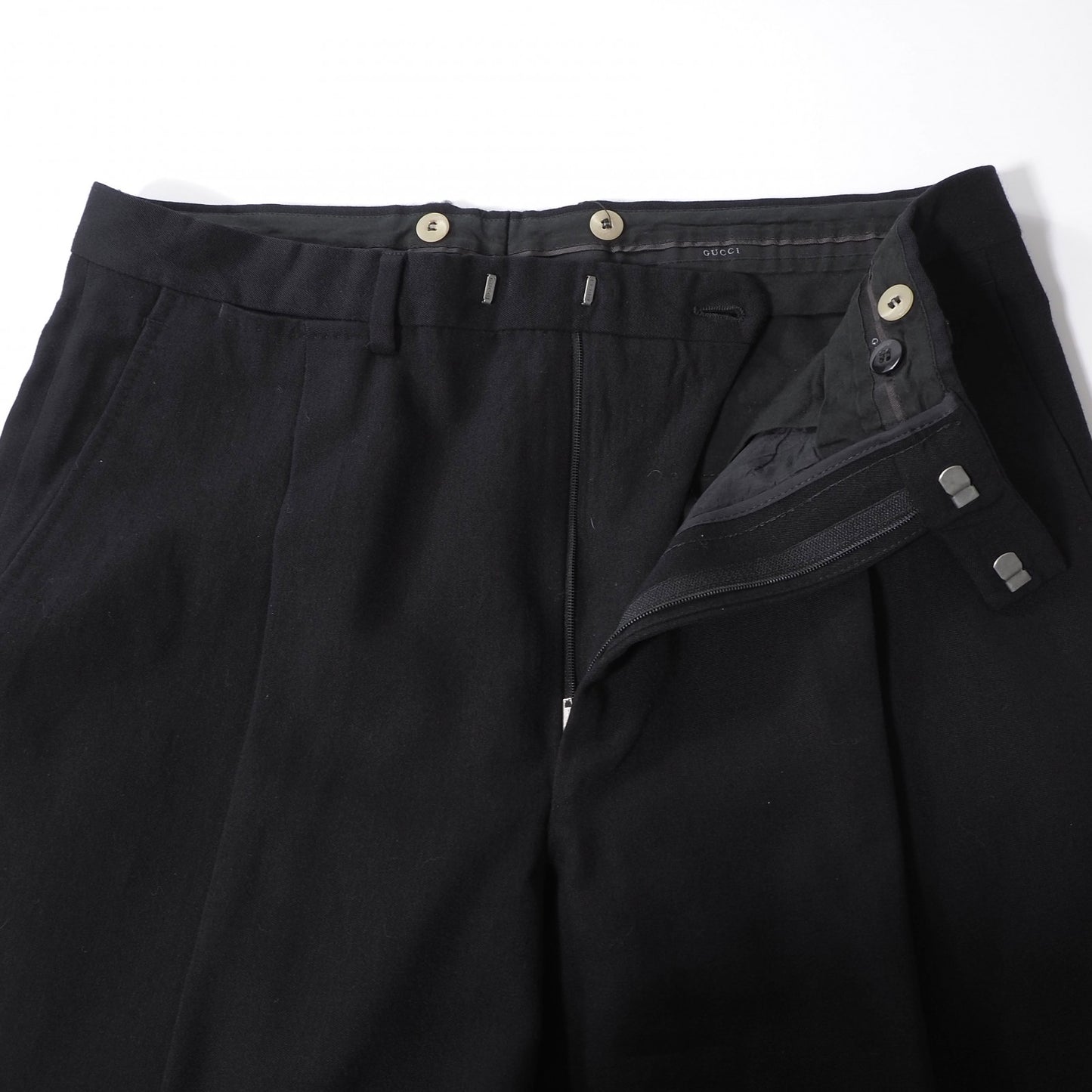 グッチ GUCCI トムフォード期 ウール スーツ ジャケット パンツ 50 ブラック メンズ 正規品 6-ZA004