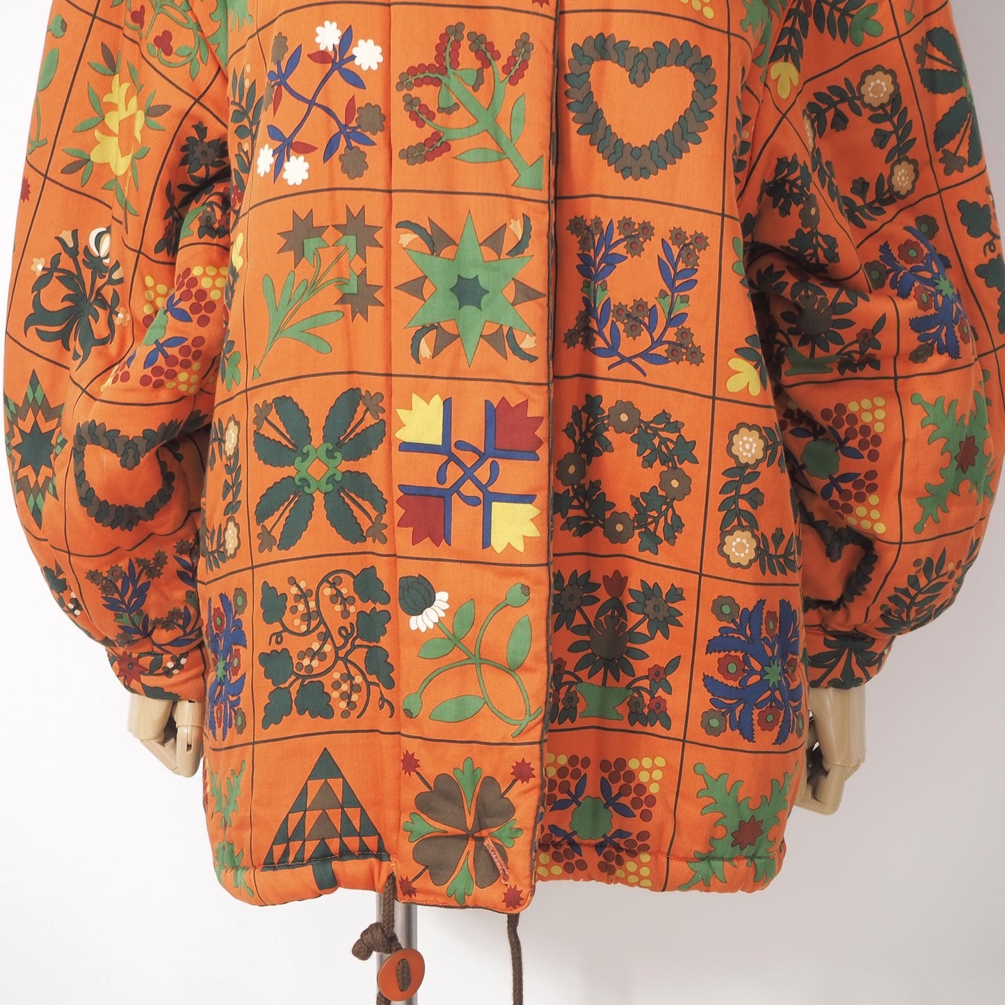 良品 クリスチャンディオール Christian Dior ヴィンテージ パデッド ジャケット 中綿 L オレンジ レディース 正規品 6-ZA014