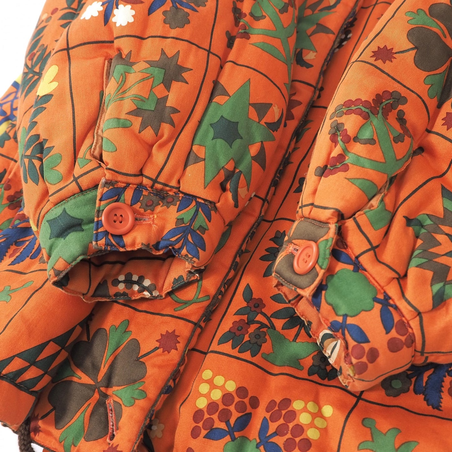 良品 クリスチャンディオール Christian Dior ヴィンテージ パデッド ジャケット 中綿 L オレンジ レディース 正規品 6-ZA014