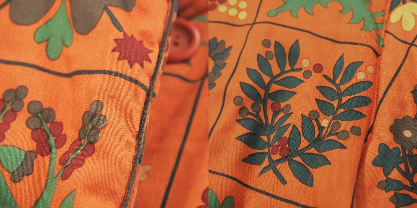 良品 クリスチャンディオール Christian Dior ヴィンテージ パデッド ジャケット 中綿 L オレンジ レディース 正規品 6-ZA014