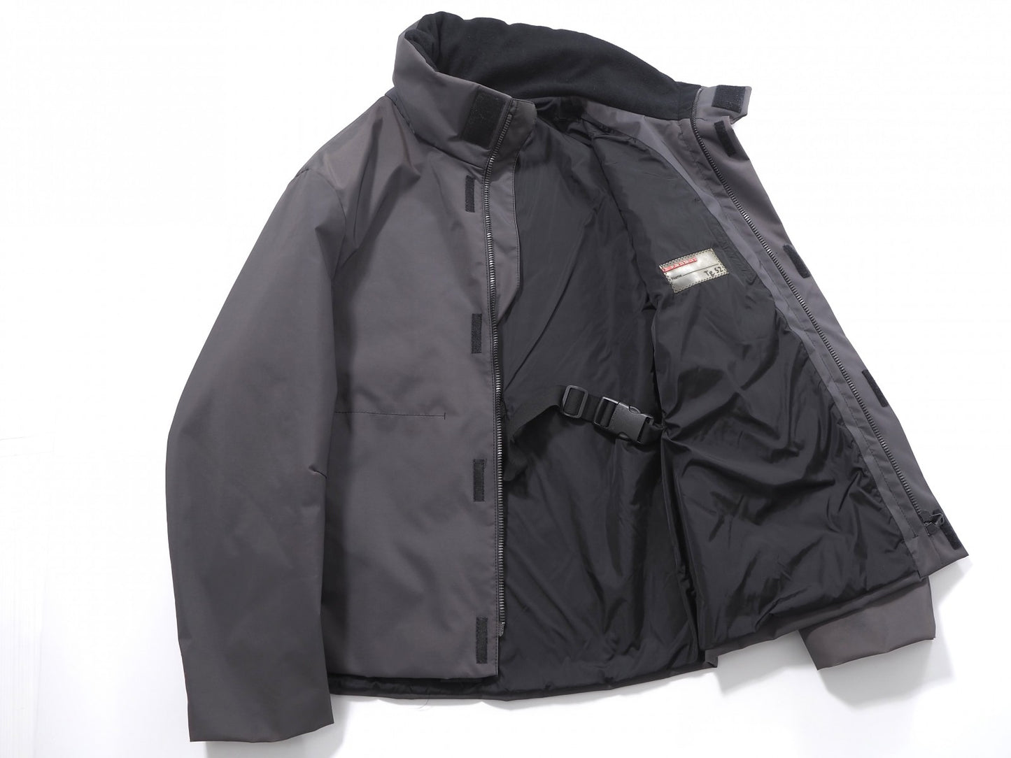 プラダ PRADA SPORT パデッド ジャケット 中綿 52 グレー メンズ 正規品 6-ZA016