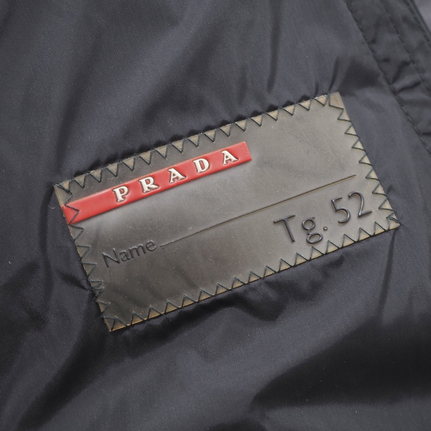 プラダ PRADA SPORT パデッド ジャケット 中綿 52 グレー メンズ 正規品 6-ZA016