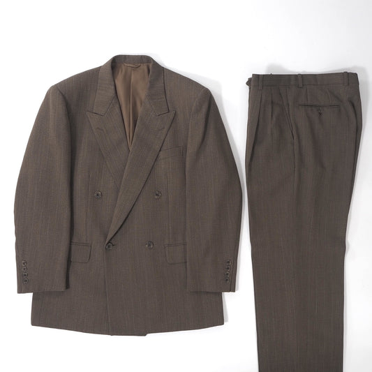 クリスチャンディオール Christian Dior MONSIEUR ヴィンテージ ダブルブレスト スーツ 96-82-175 ブラウン系 メンズ 正規品 6-ZA019