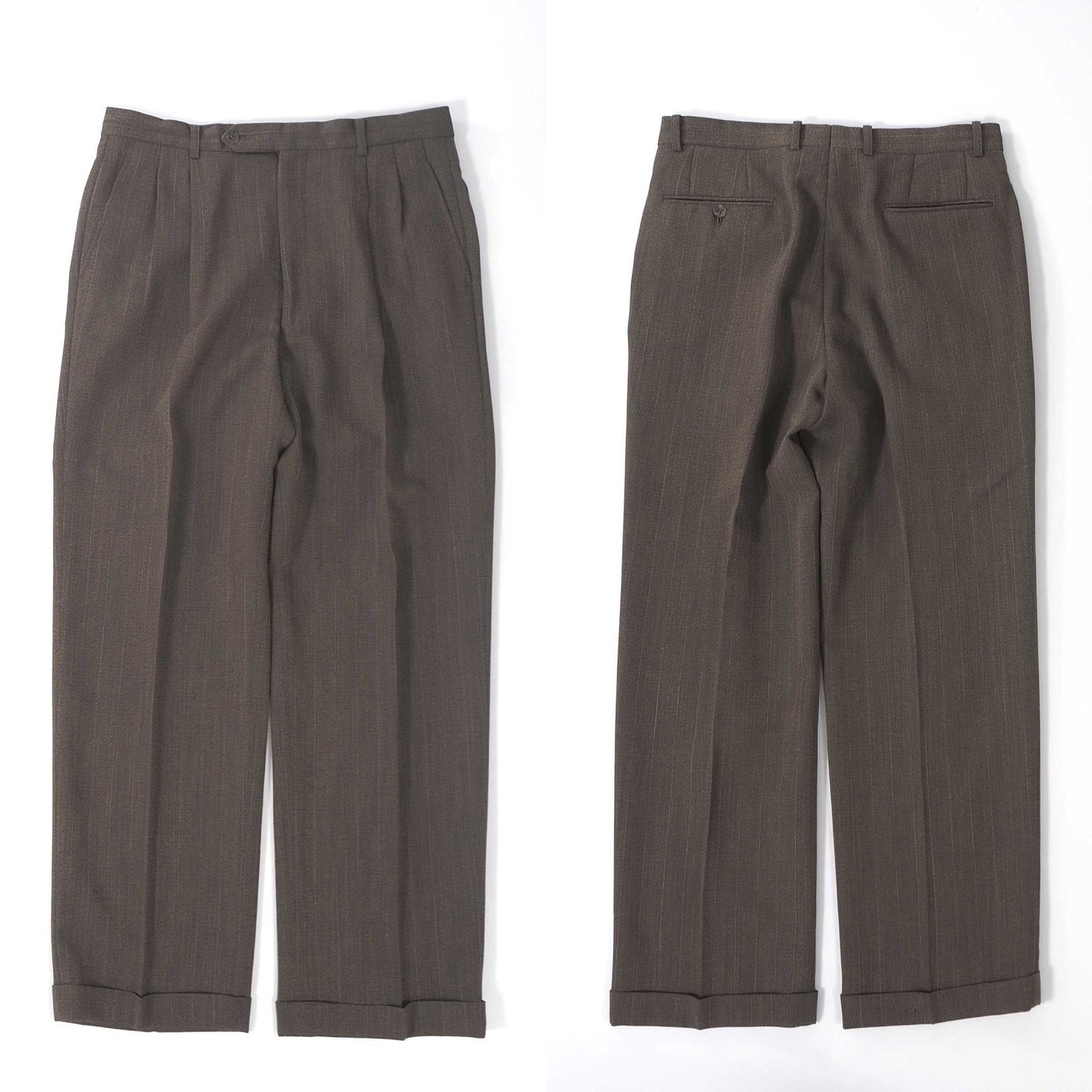 クリスチャンディオール Christian Dior MONSIEUR ヴィンテージ ダブルブレスト スーツ 96-82-175 ブラウン系 メンズ 正規品 6-ZA019